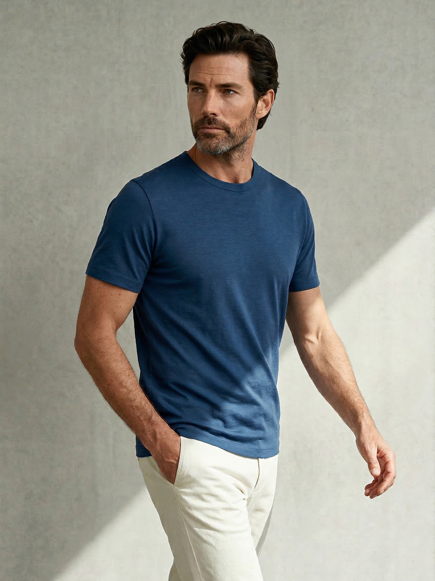 ACTION MERINO T-SHIRT Bleu Ocean 