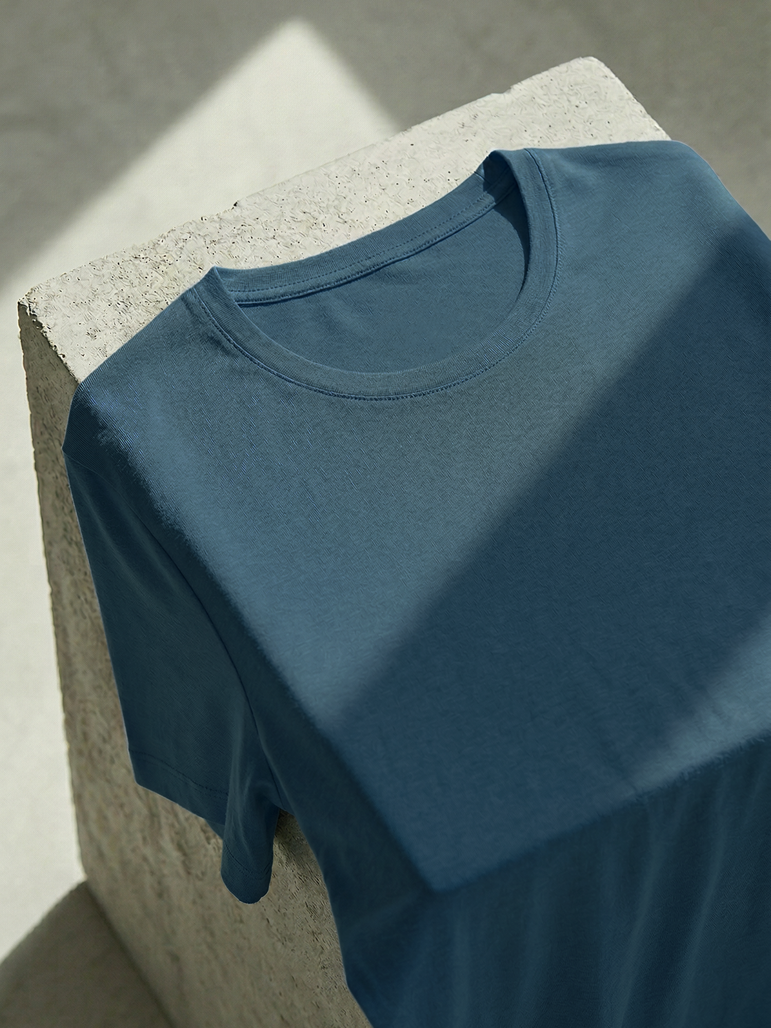 ACTION MERINO T-SHIRT Bleu Pétrole 