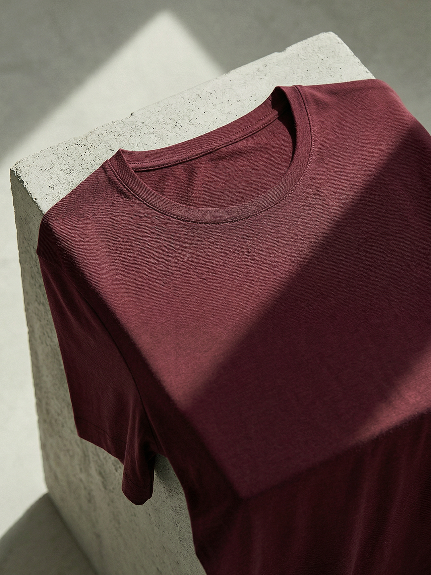 ACTION MERINO T-SHIRT Bordeaux 