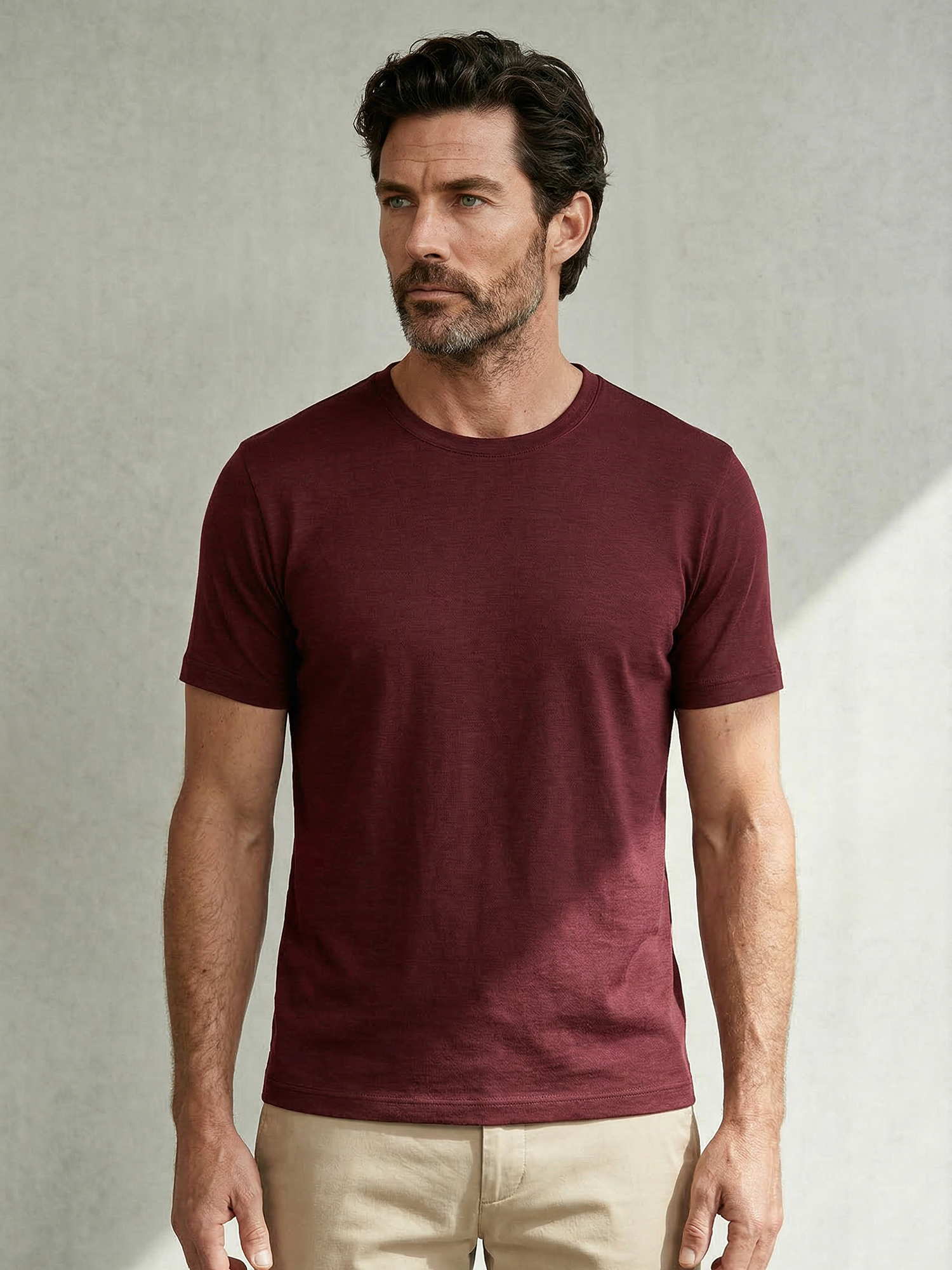 ACTION MERINO T-SHIRT Bordeaux 