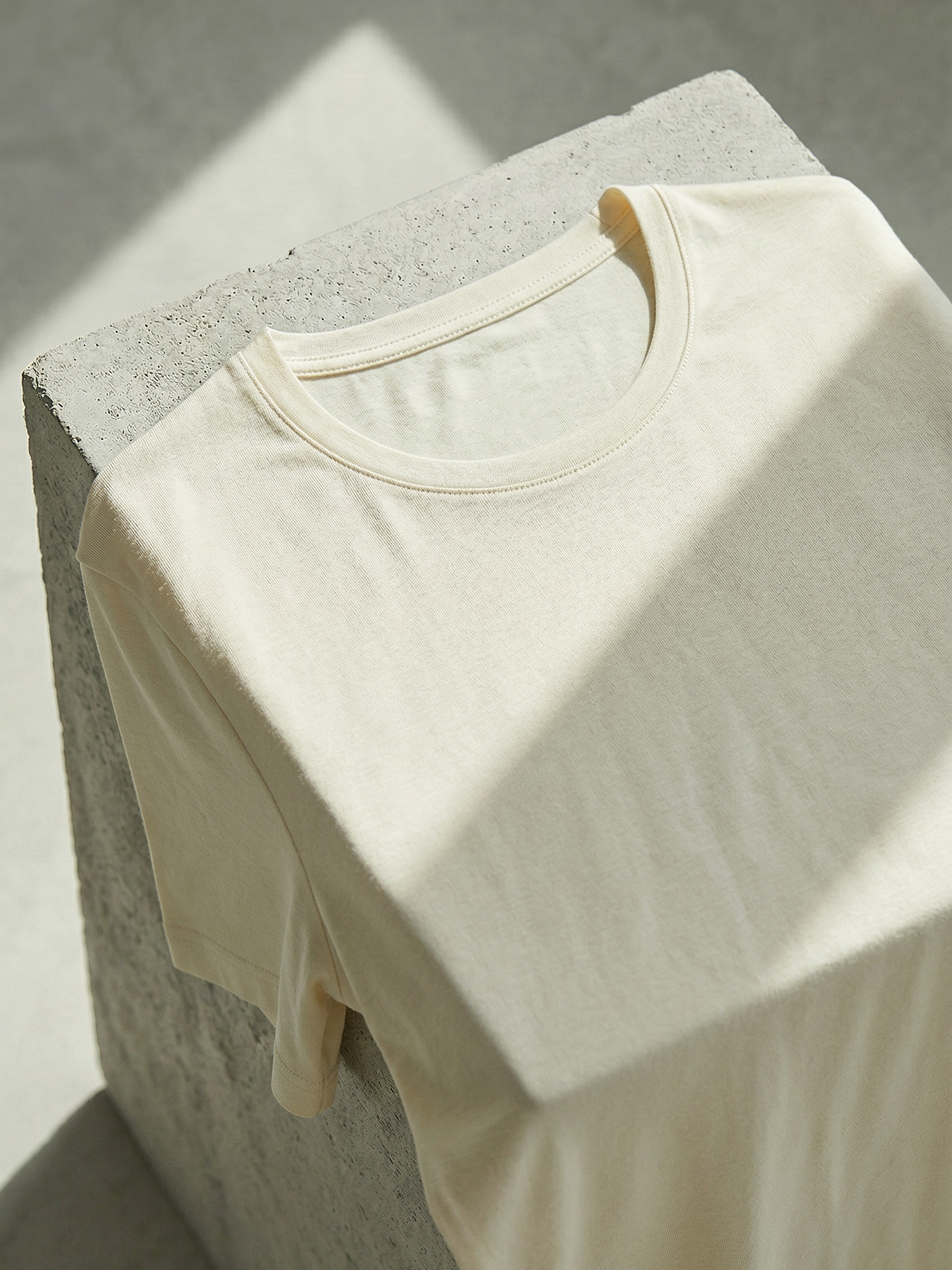 ACTION MERINO T-SHIRT Ivoire 