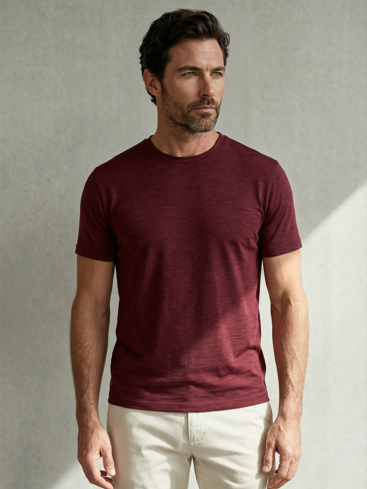 PERFORMANCE MERINO T-SHIRT Bordeaux 