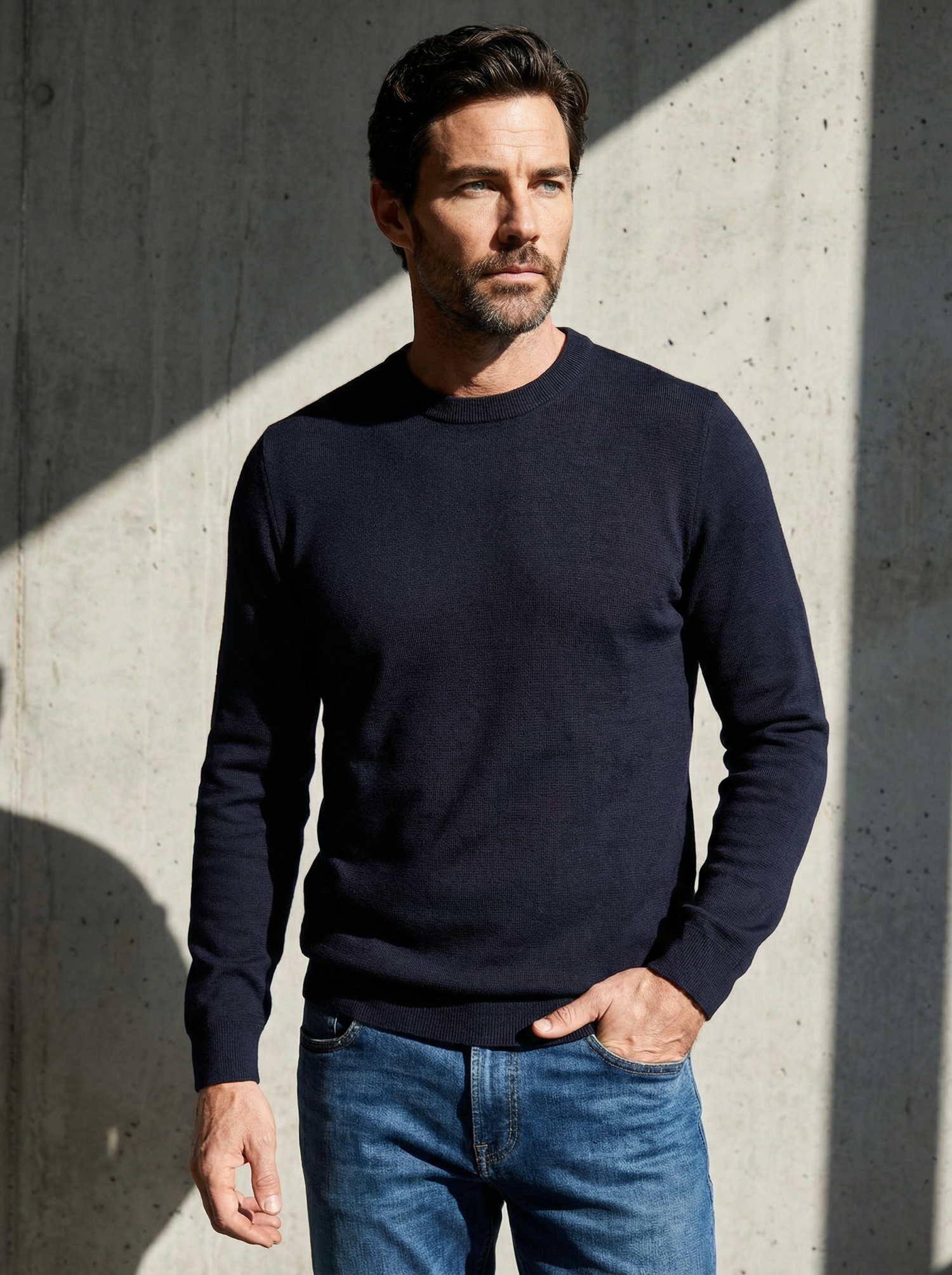 ULTRA MERINO PULLOVER Bleu Chic 