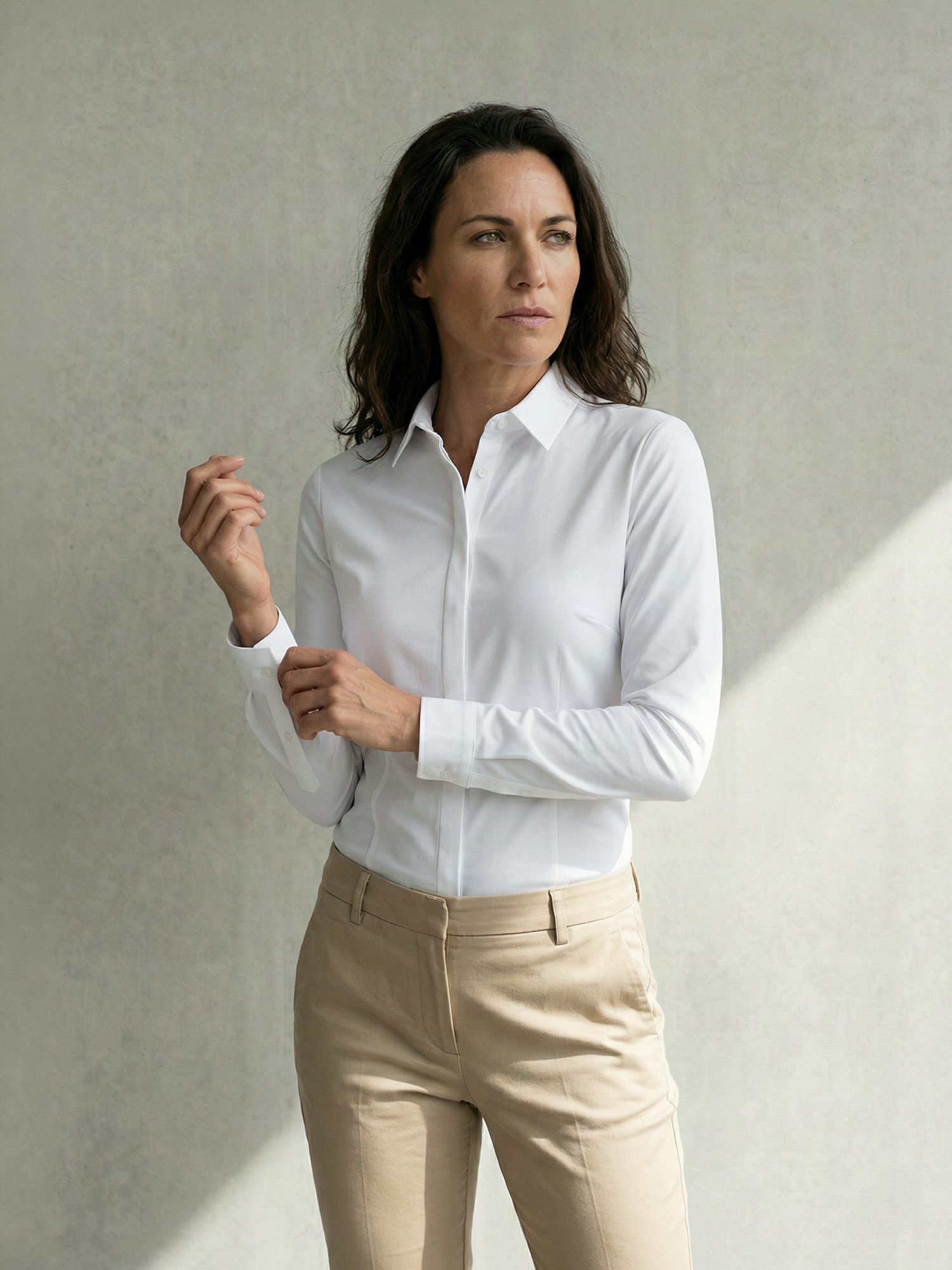 WOMAN STRETCH SHIRT Blanc 