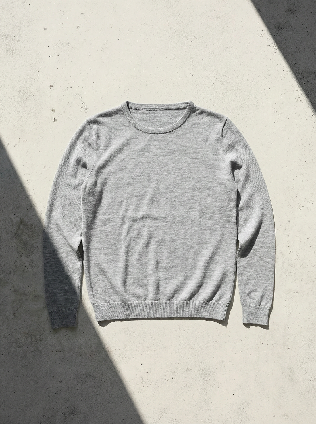 WOMAN ULTRA MERINO PULLOVER Gris Clair  