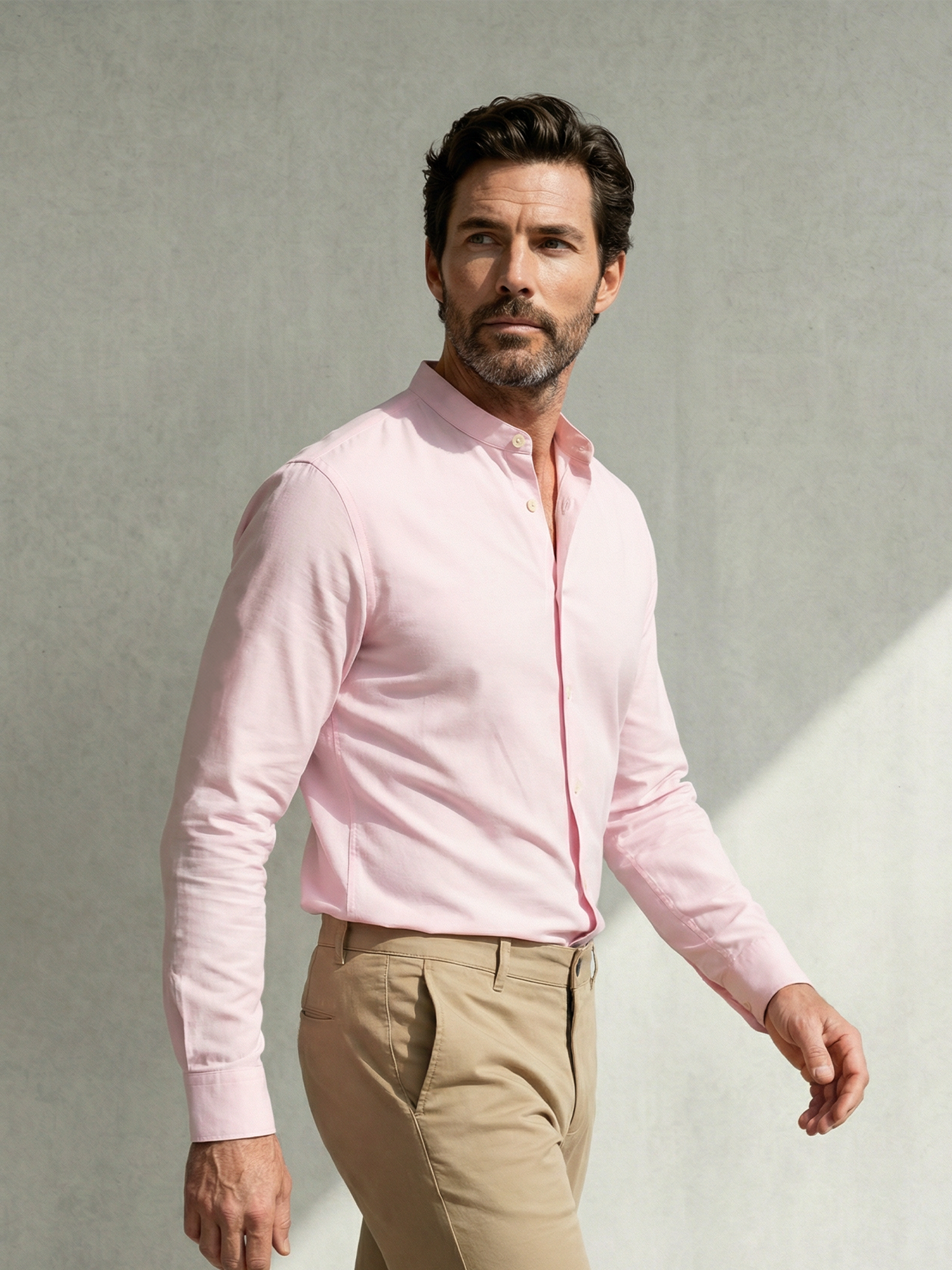 MAO STRETCH SHIRT Rose 