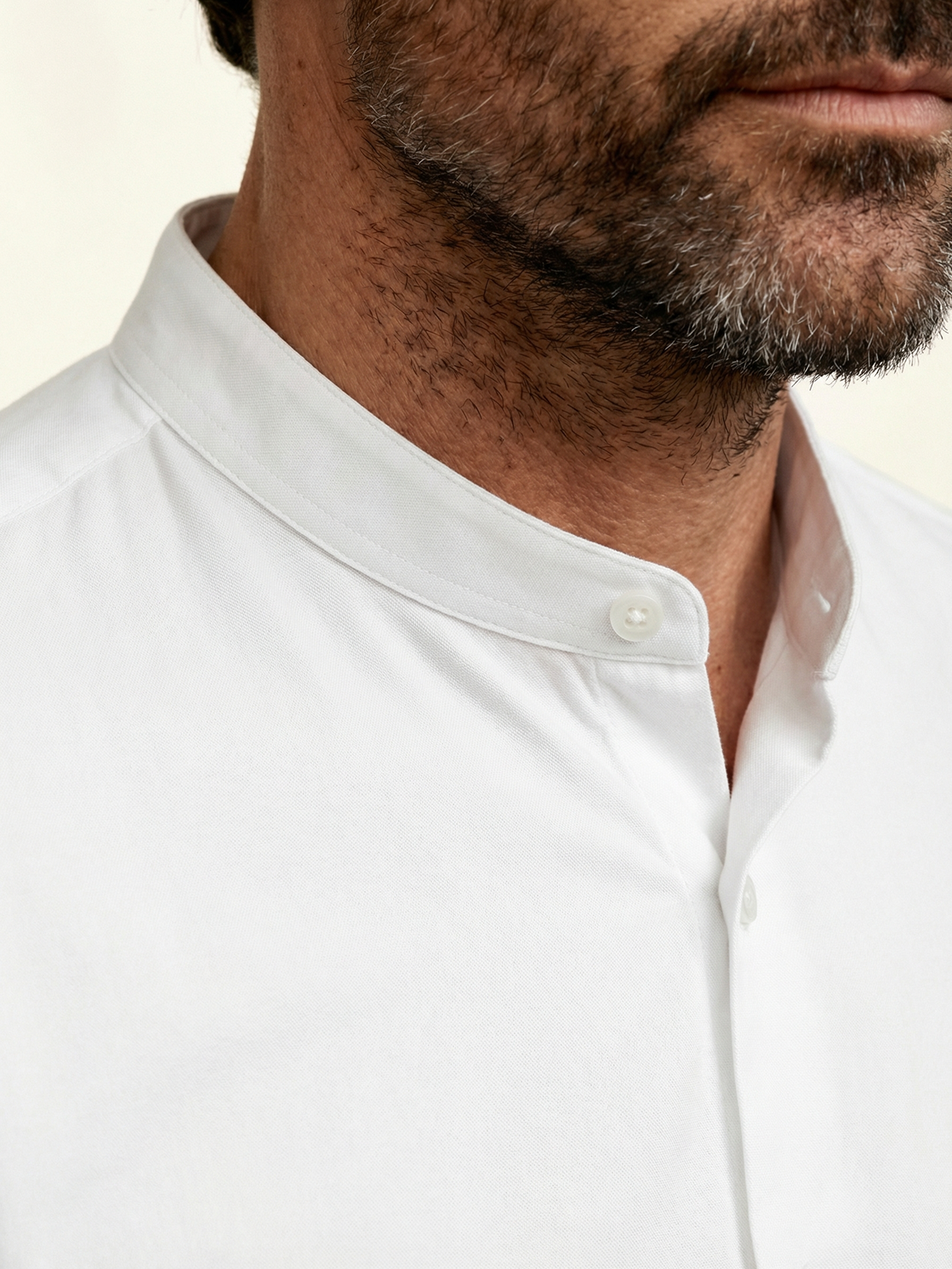 MAO STRETCH SHIRT Blanc 