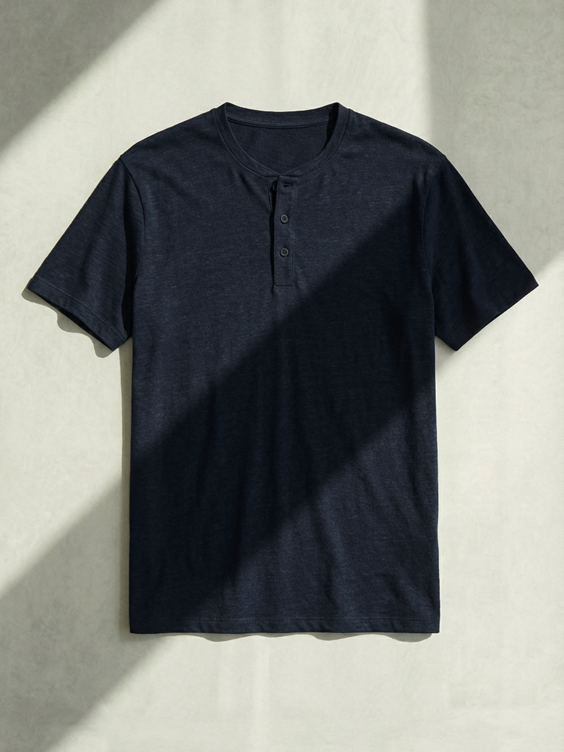 DRY HEMP HENLEY bleu chic 
