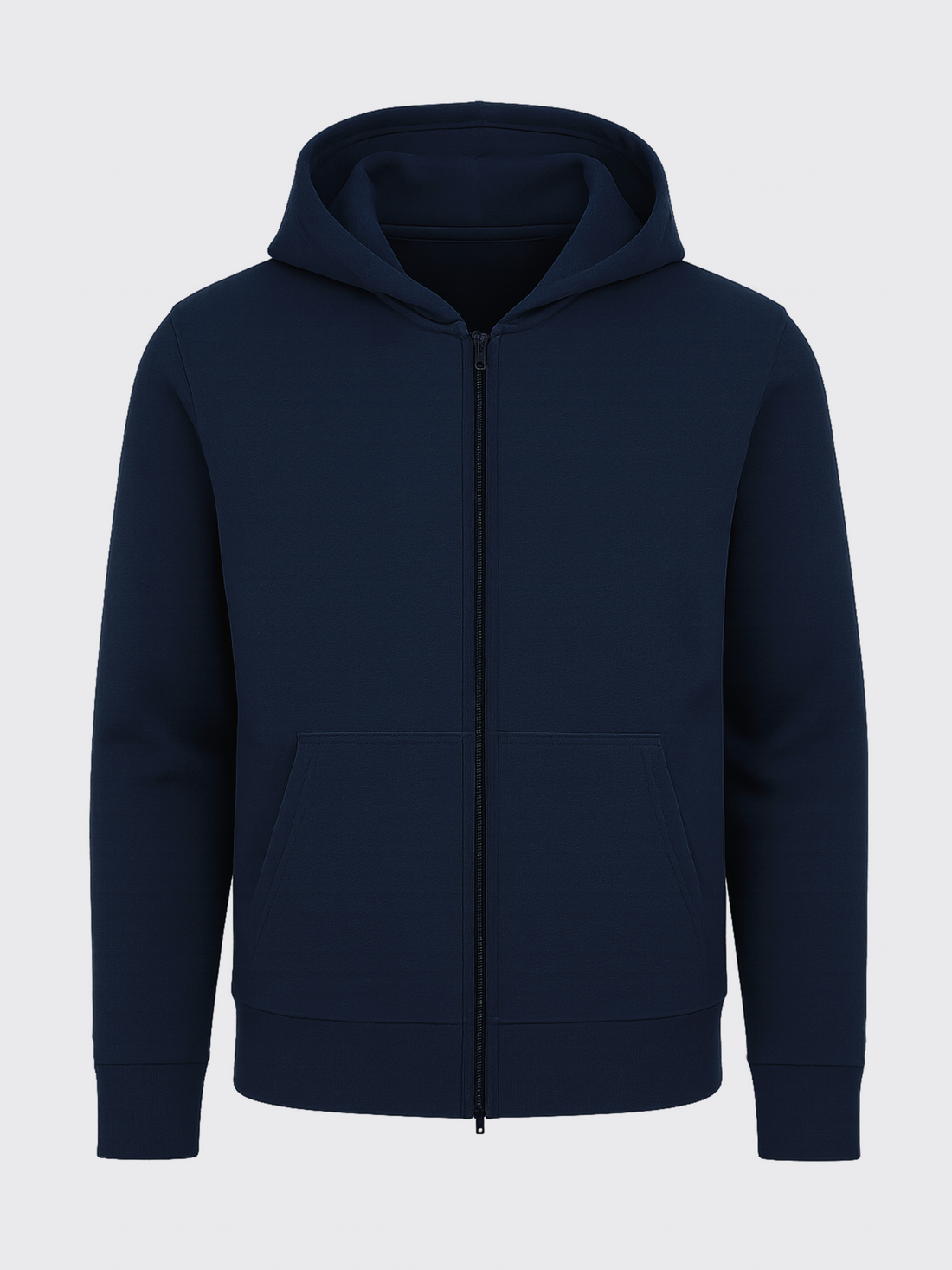 ESSENTIAL MERINO ZIP HOODIE Bleu Chic 