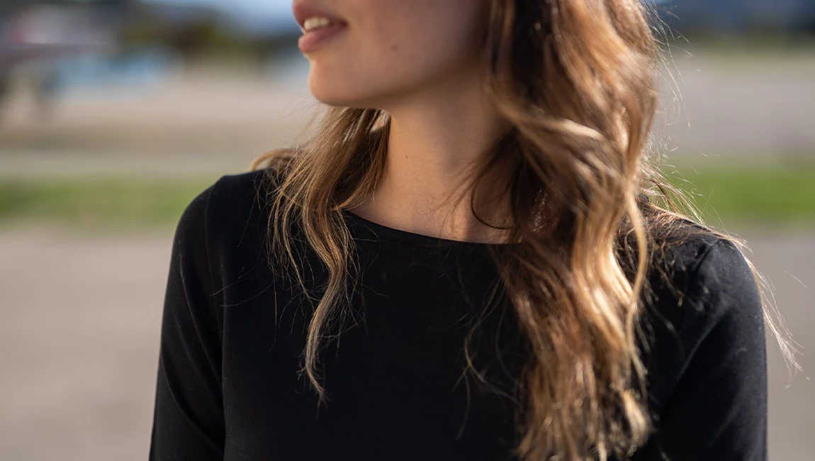 EVOLUTION MERINO LONG SLEEVES DRESS Noir 
