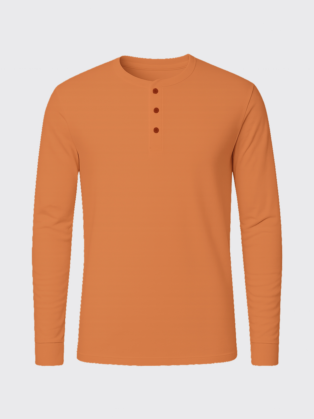 EVOLUTION MERINO HENLEY Terracotta 
