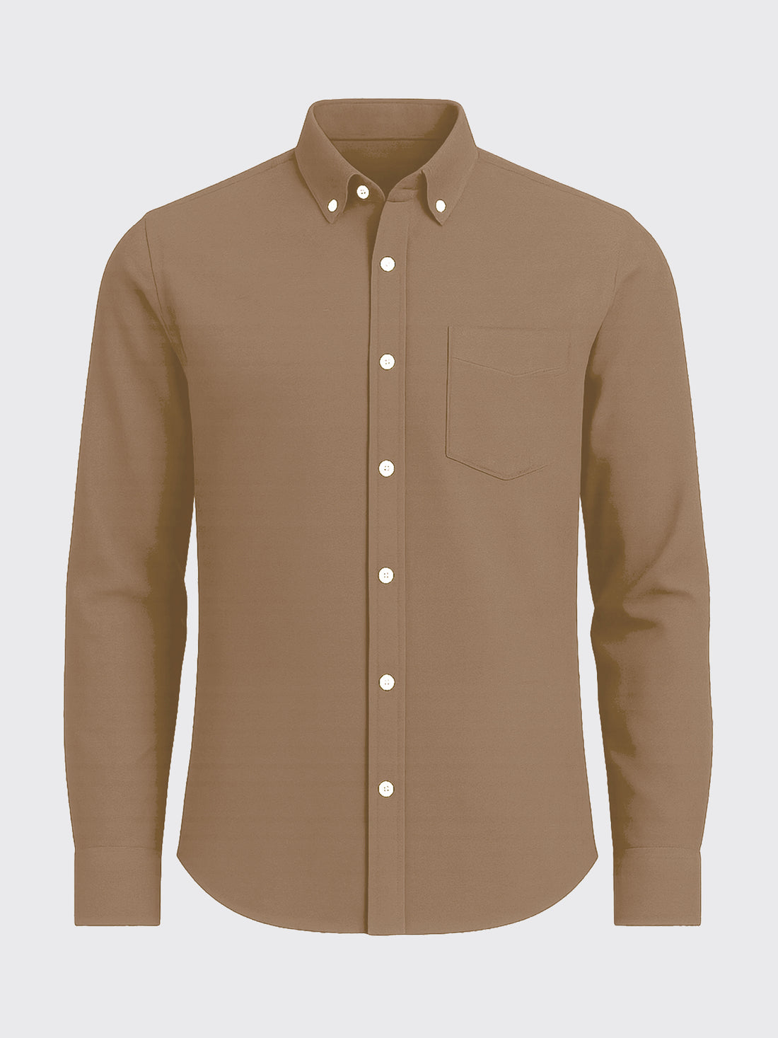 MERINO FLANNEL SHIRT Camel 