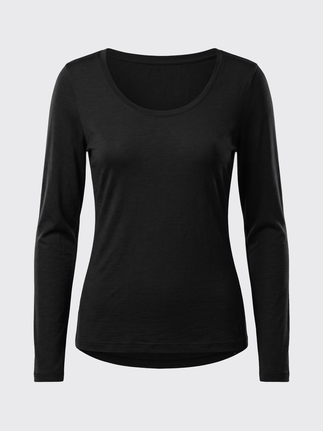 main out WOMAN CLOUD MERINO LONG SLEEVES T-SHIRT noir 