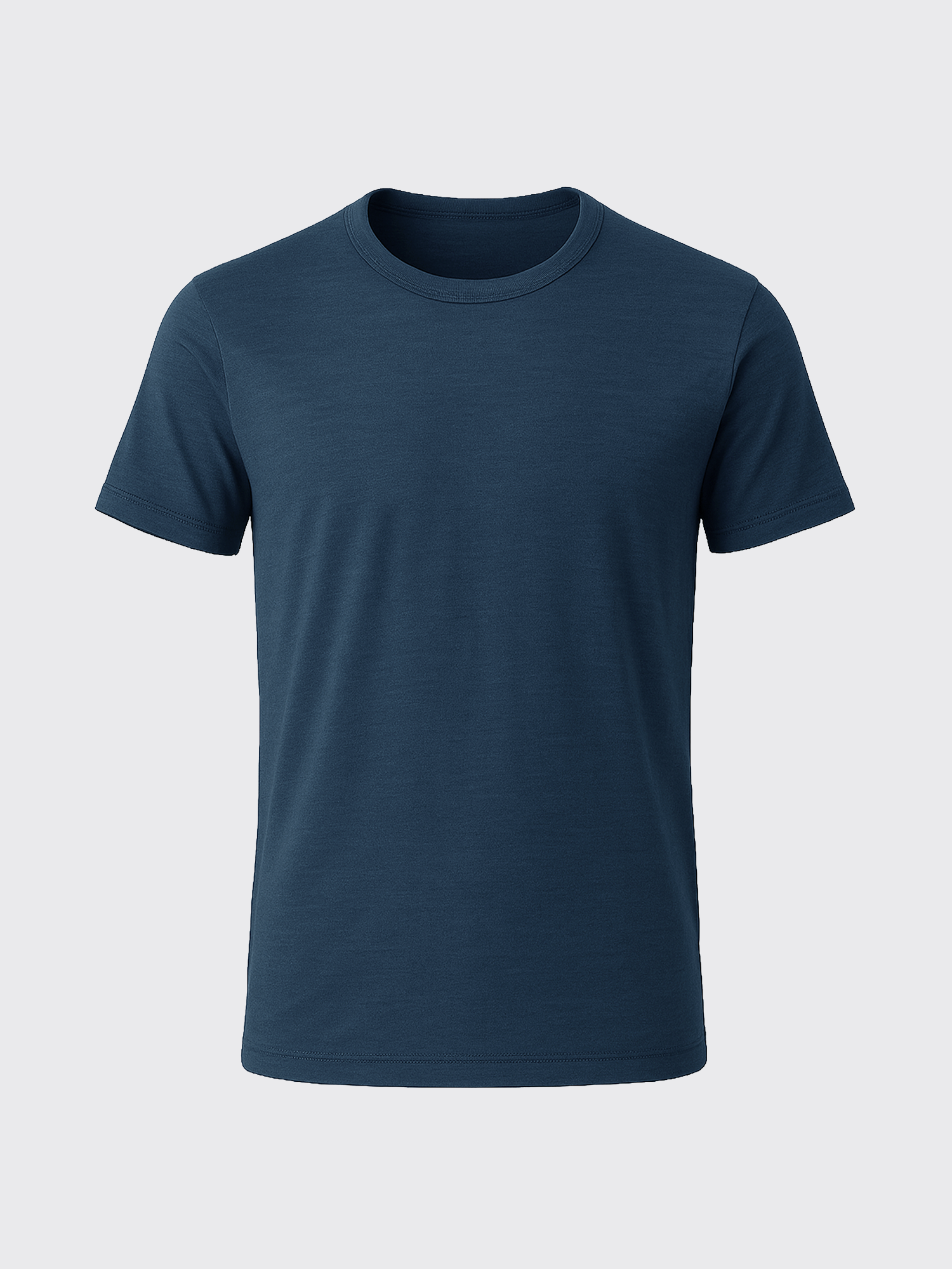  main out PURE MERINO T-SHIRT Bleu pétrole 