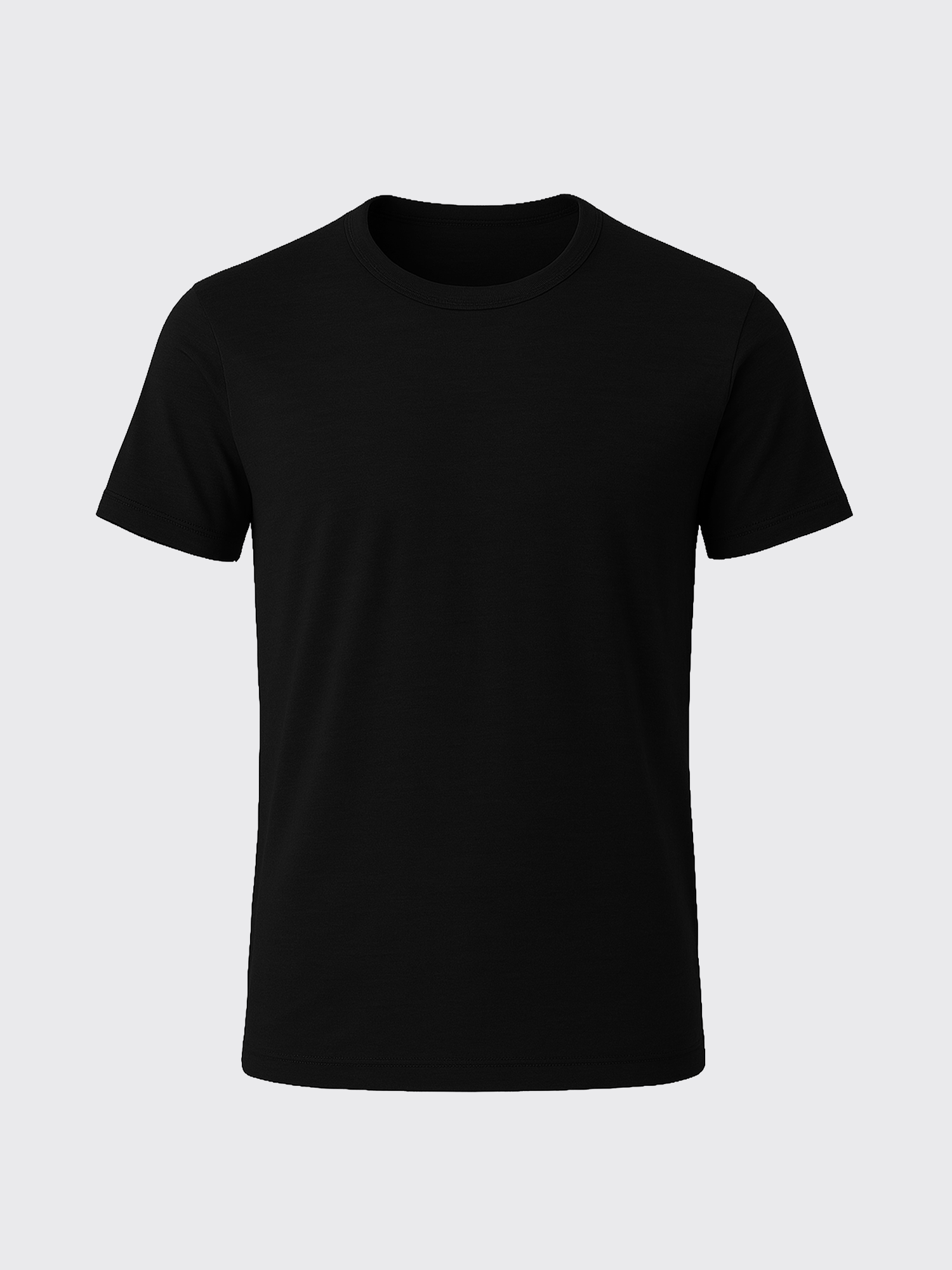 main out PURE MERINO T-SHIRT Noir 