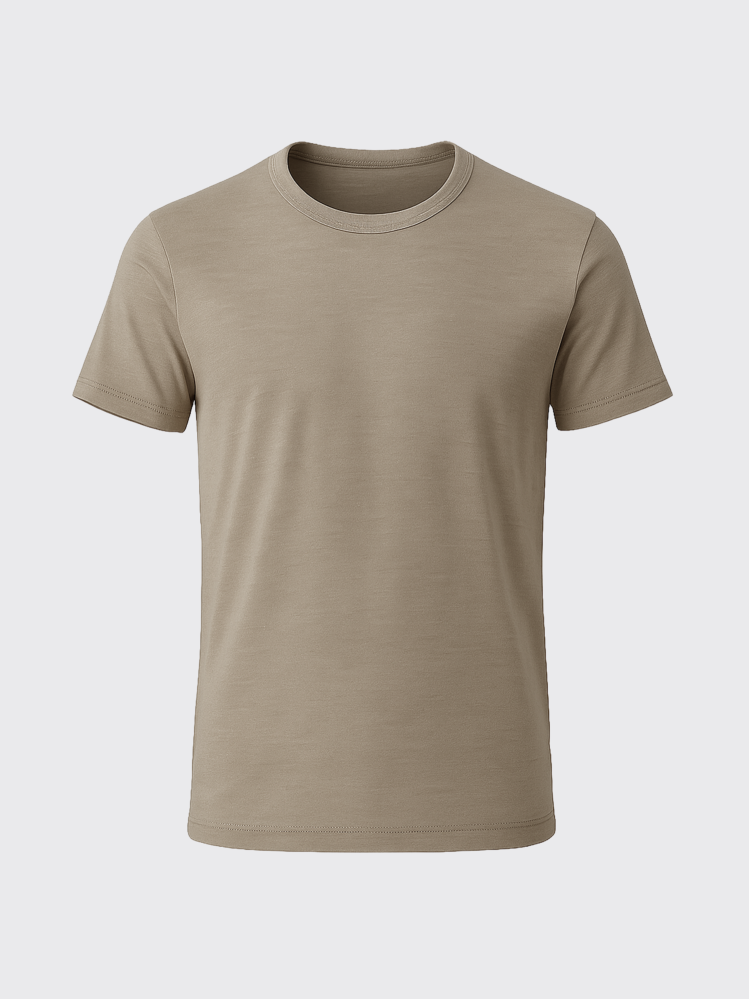 main out PURE MERINO T-SHIRT Sable 