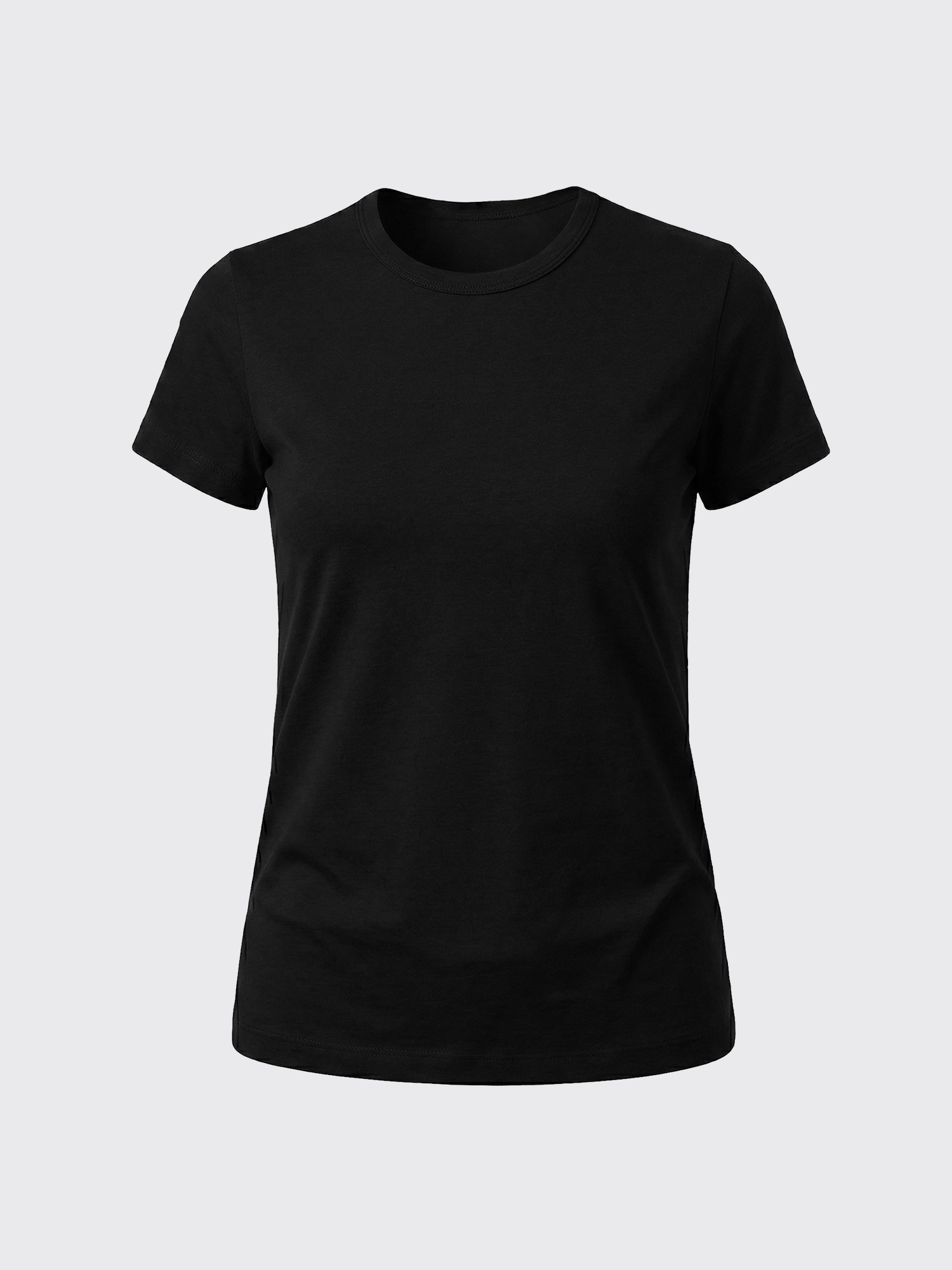 main out WOMAN PURE MERINO T-SHIRT Noir 