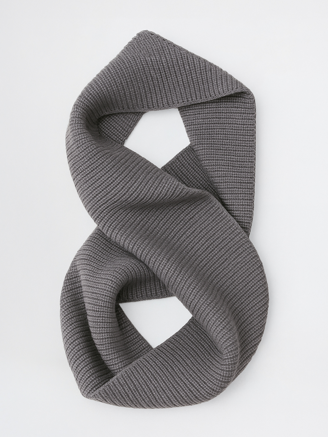 SEAMLESS MERINO SNOOD Gris Clair 