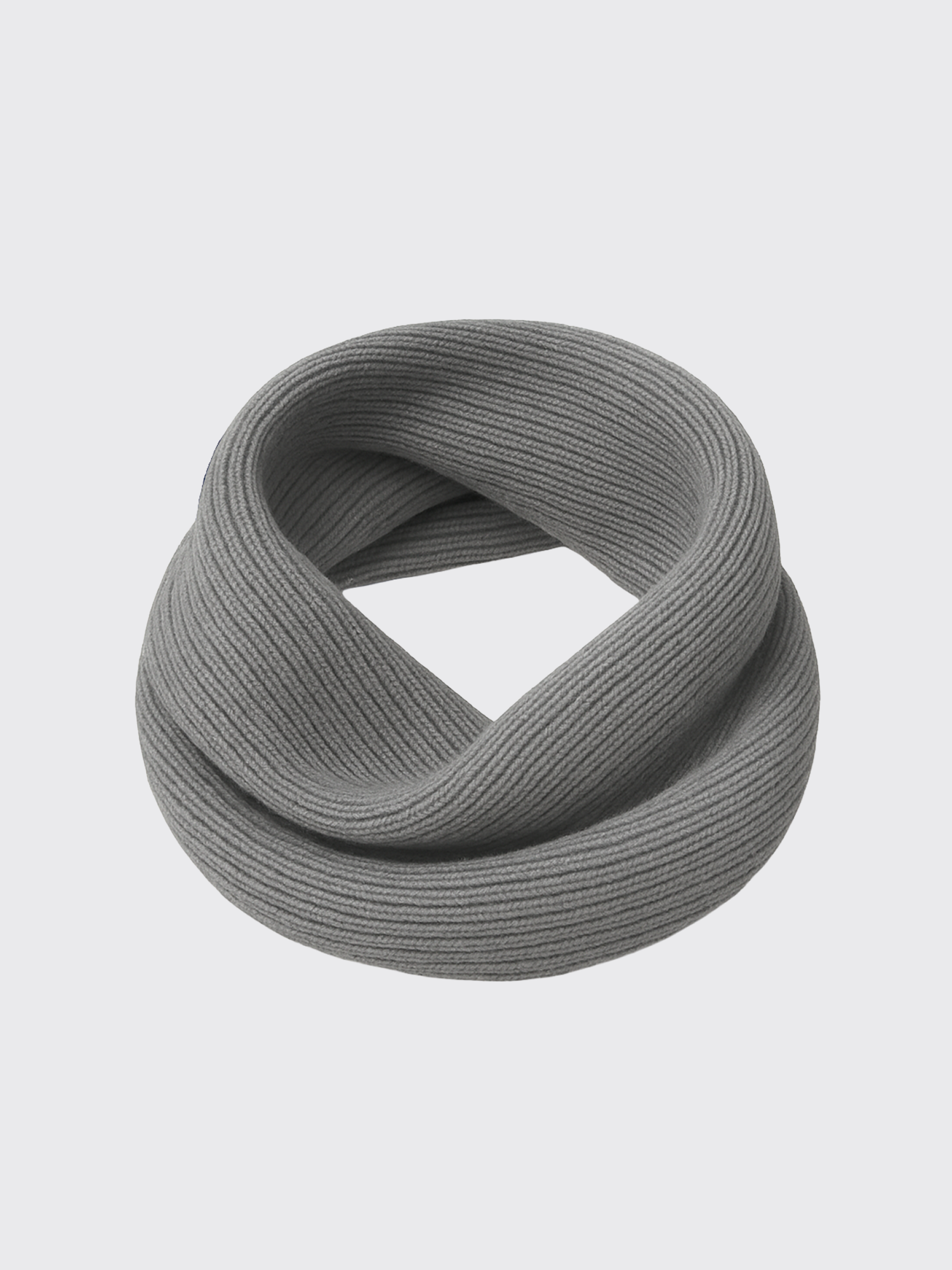 SEAMLESS MERINO SNOOD Gris Clair 