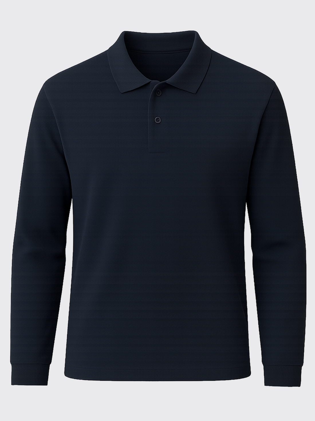 PERFORMANCE MERINO LONG SLEEVES POLO  Bleu Chic 