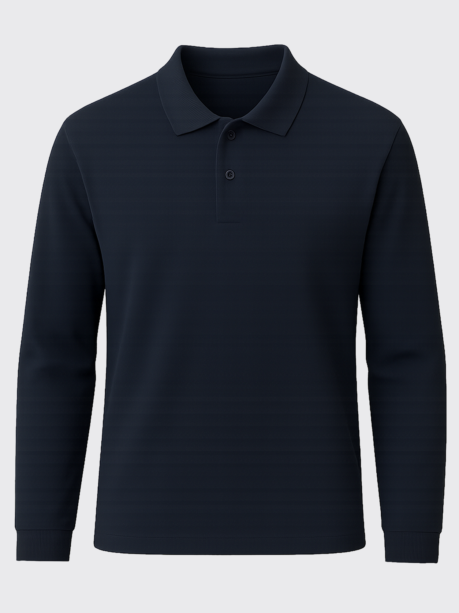 PERFORMANCE MERINO LONG SLEEVES POLO  Bleu Chic 