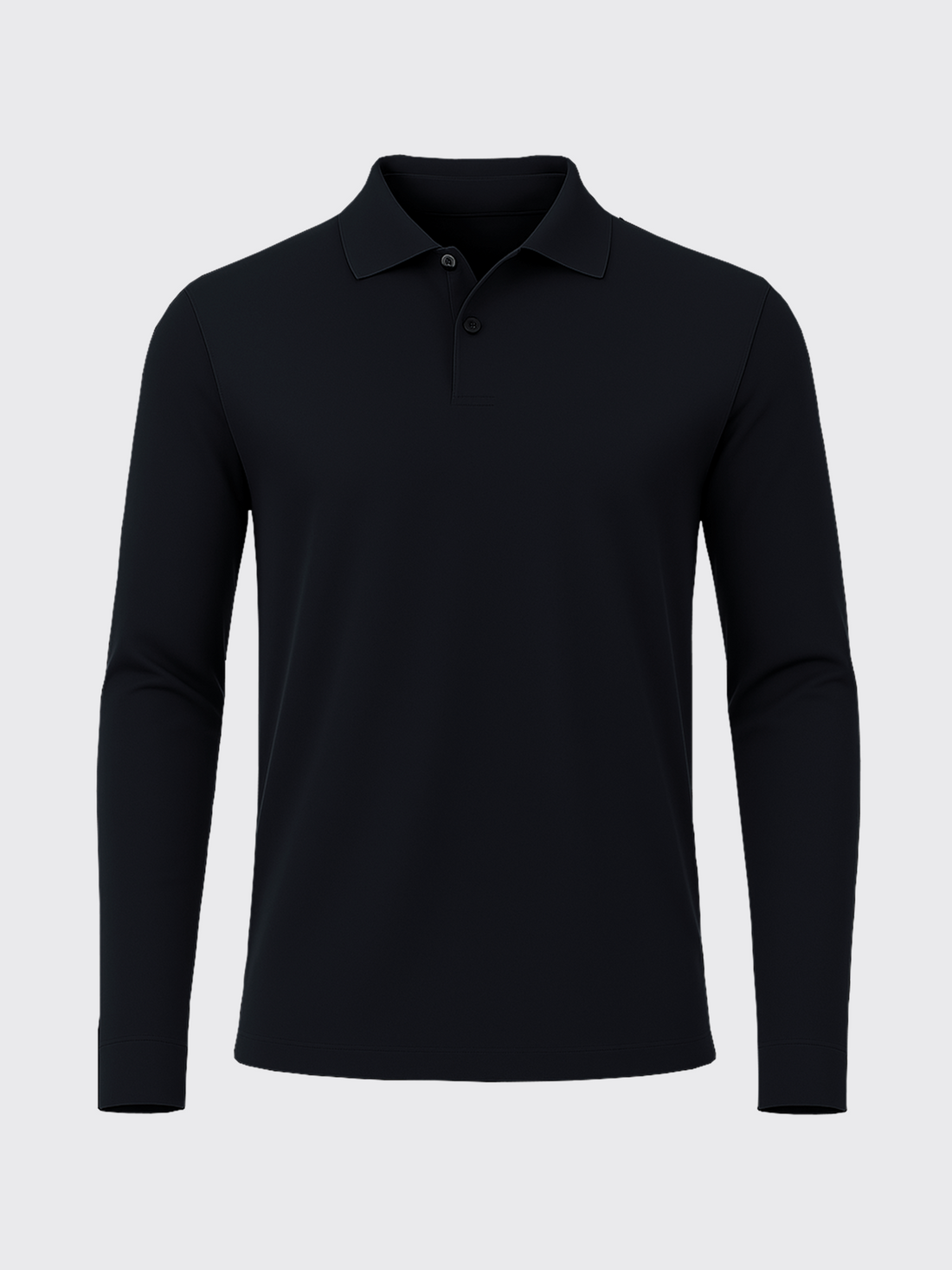 PERFORMANCE MERINO LONG SLEEVES POLO  Bleu Chic 