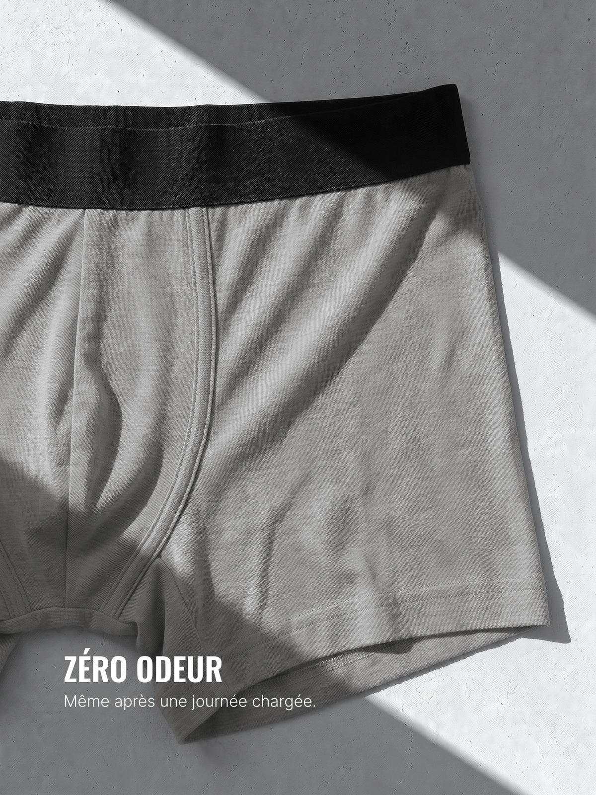 PERFORMANCE MERINO BOXER Gris clair 
