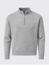 ULTRA MERINO ZIP PULLOVER Gris clair 