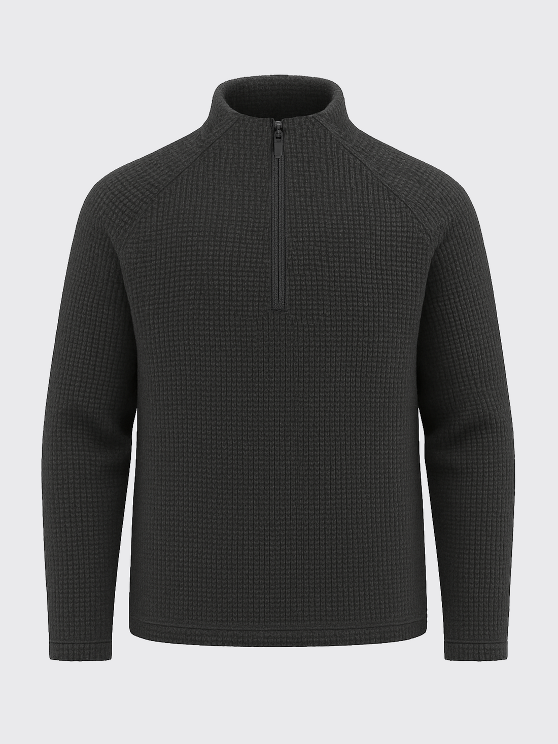 WAFFLE MERINO FLEECE Gris Anthracite 