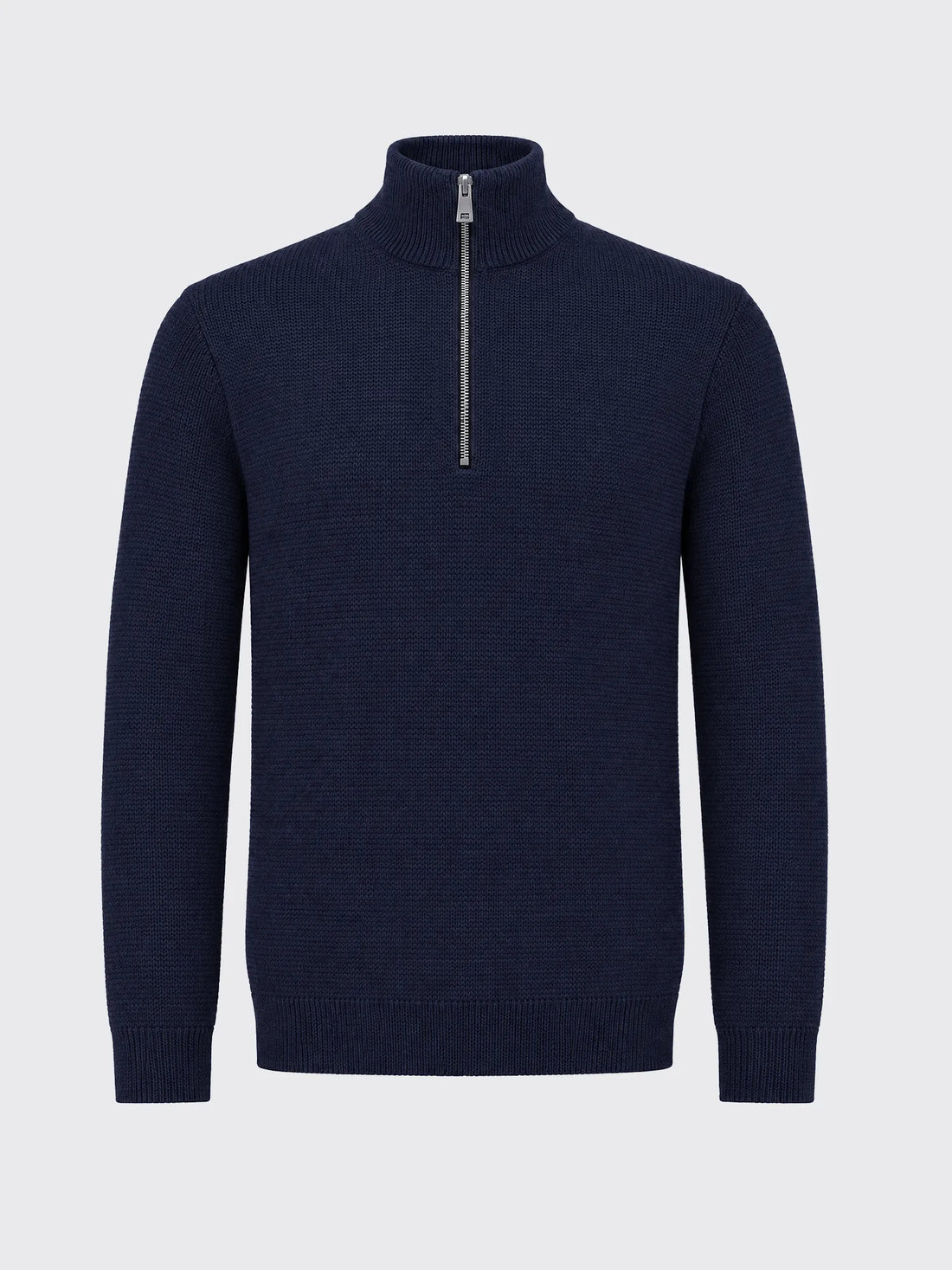 main out MILANO MERINO ZIP PULLOVER Bleu chic  