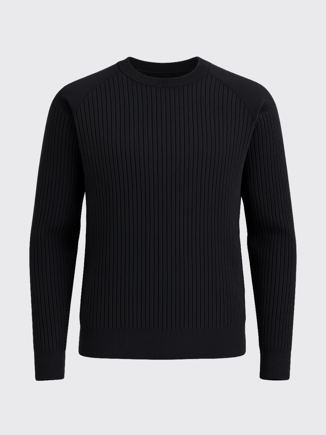 HYBRID MERINO PULLOVER Gris Anthracite 