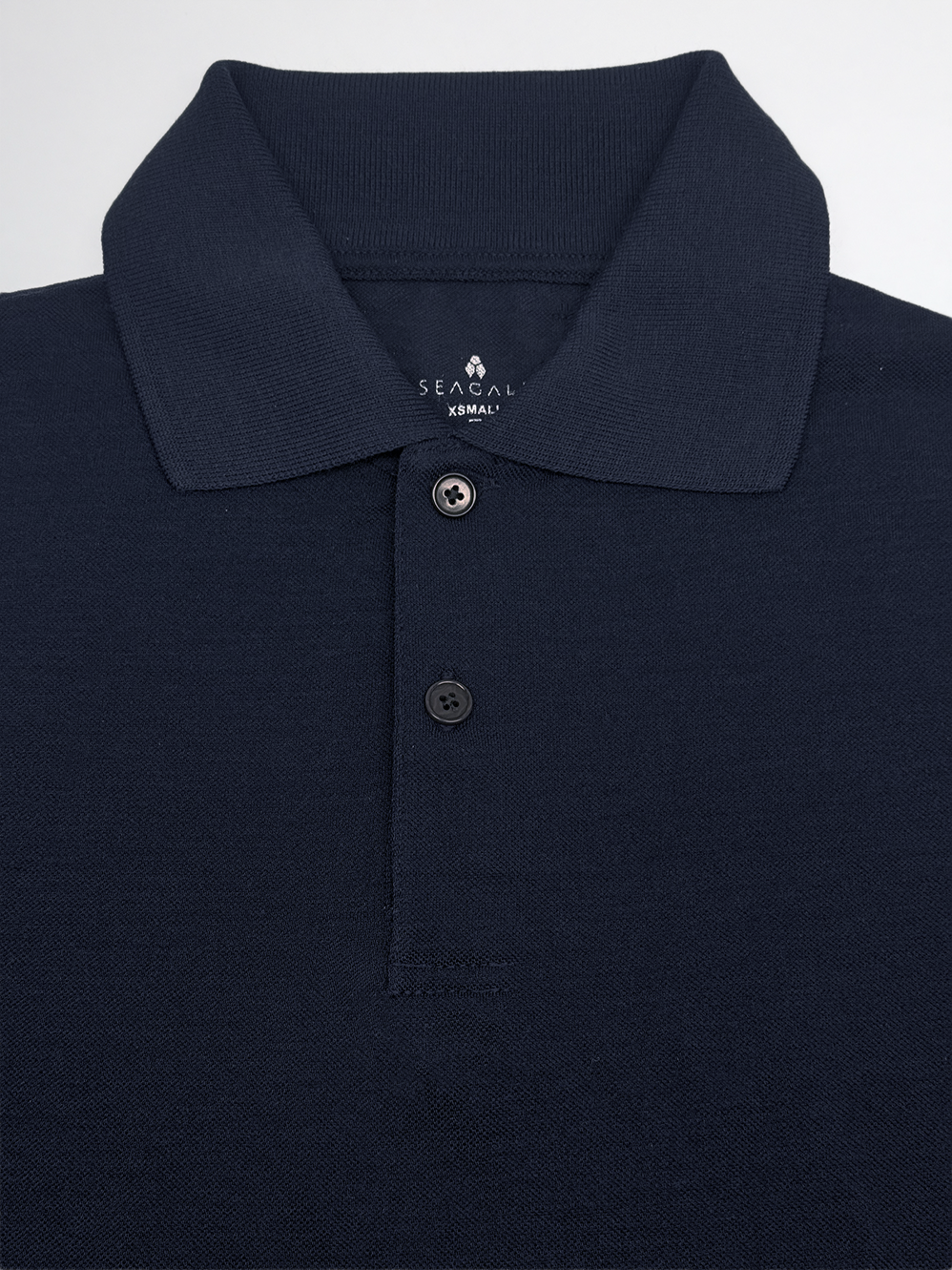 PERFORMANCE MERINO LONG SLEEVES POLO  Bleu Chic 