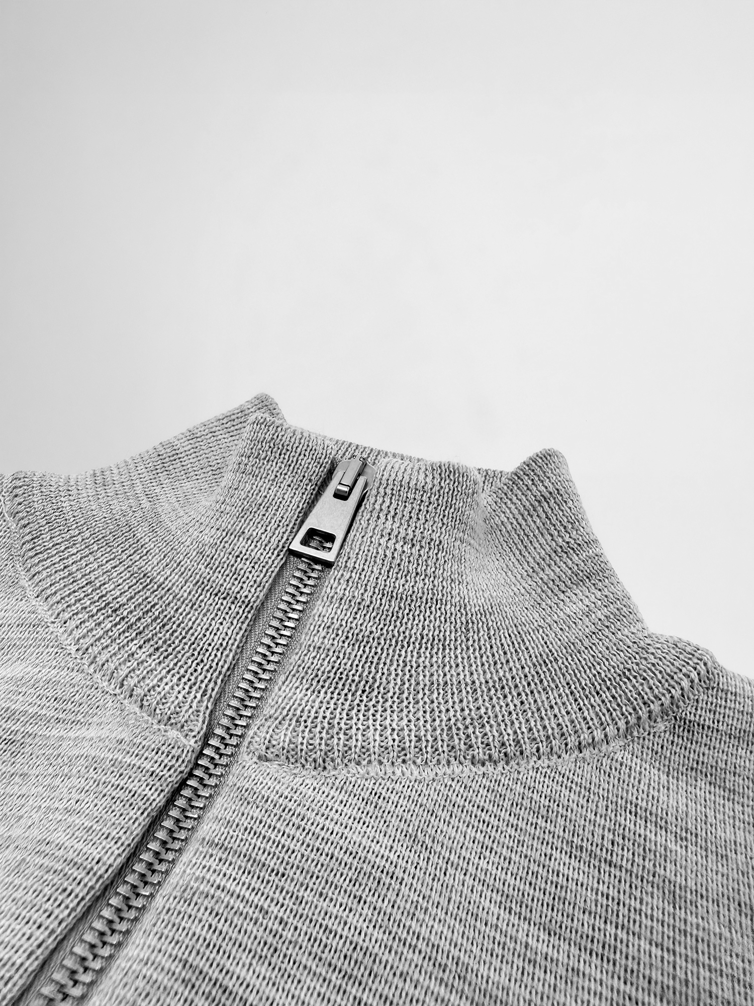 ULTRA MERINO ZIP PULLOVER Gris clair 
