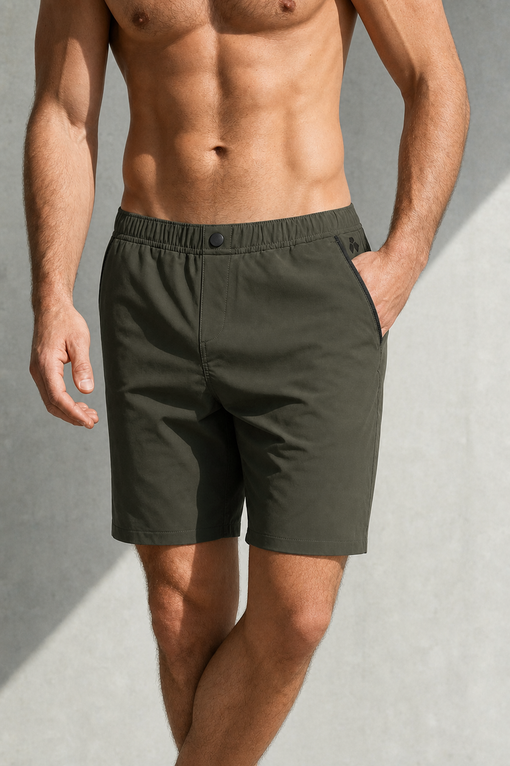 2-IN-1 SWIMSHORT Kaki 