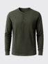 PERFORMANCE MERINO LONG SLEEVES HENLEY Kaki 