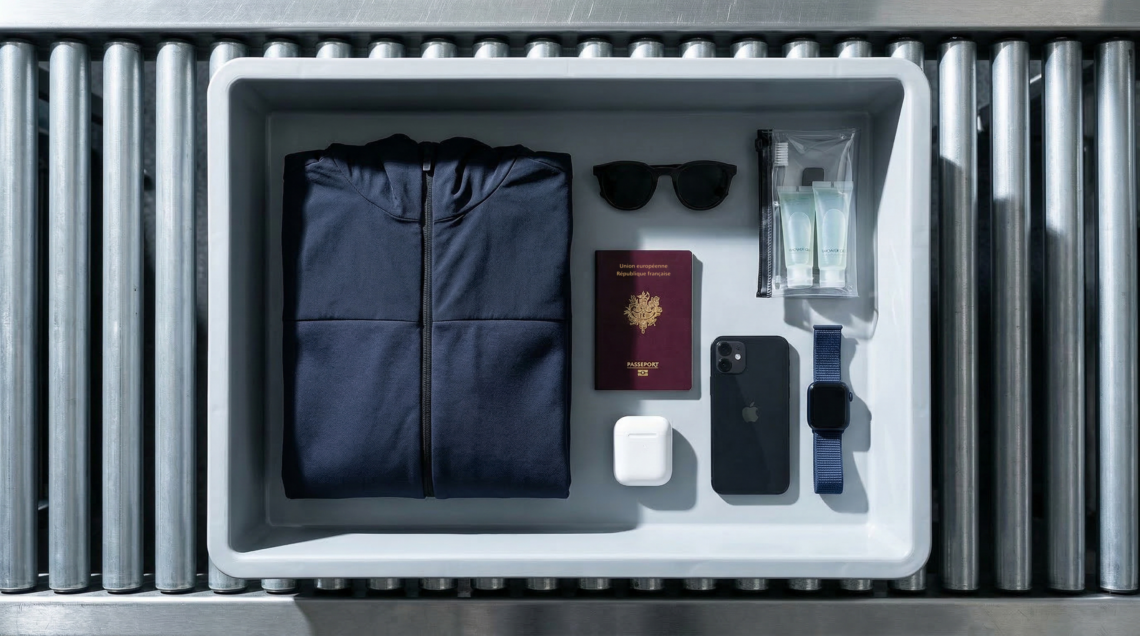 Hoodie technique et accessoires de voyage