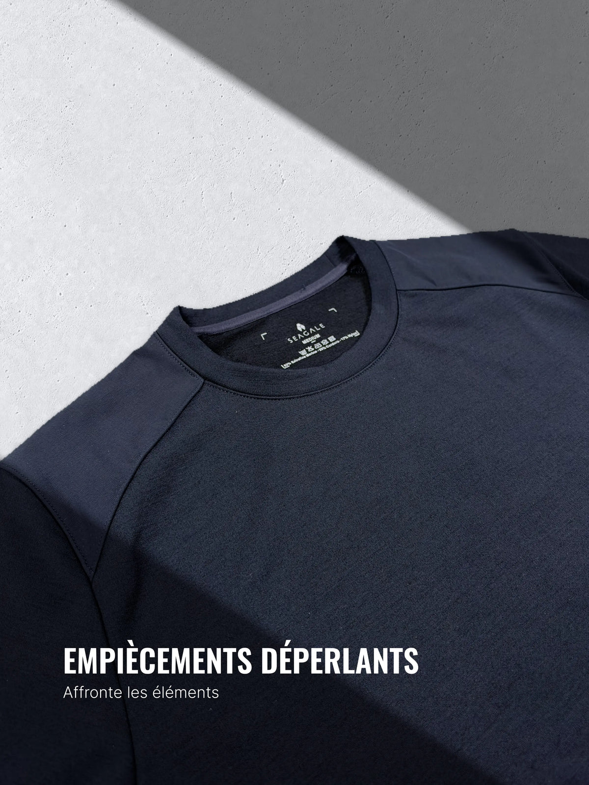 360 MERINO SWEATSHIRT Bleu chic  