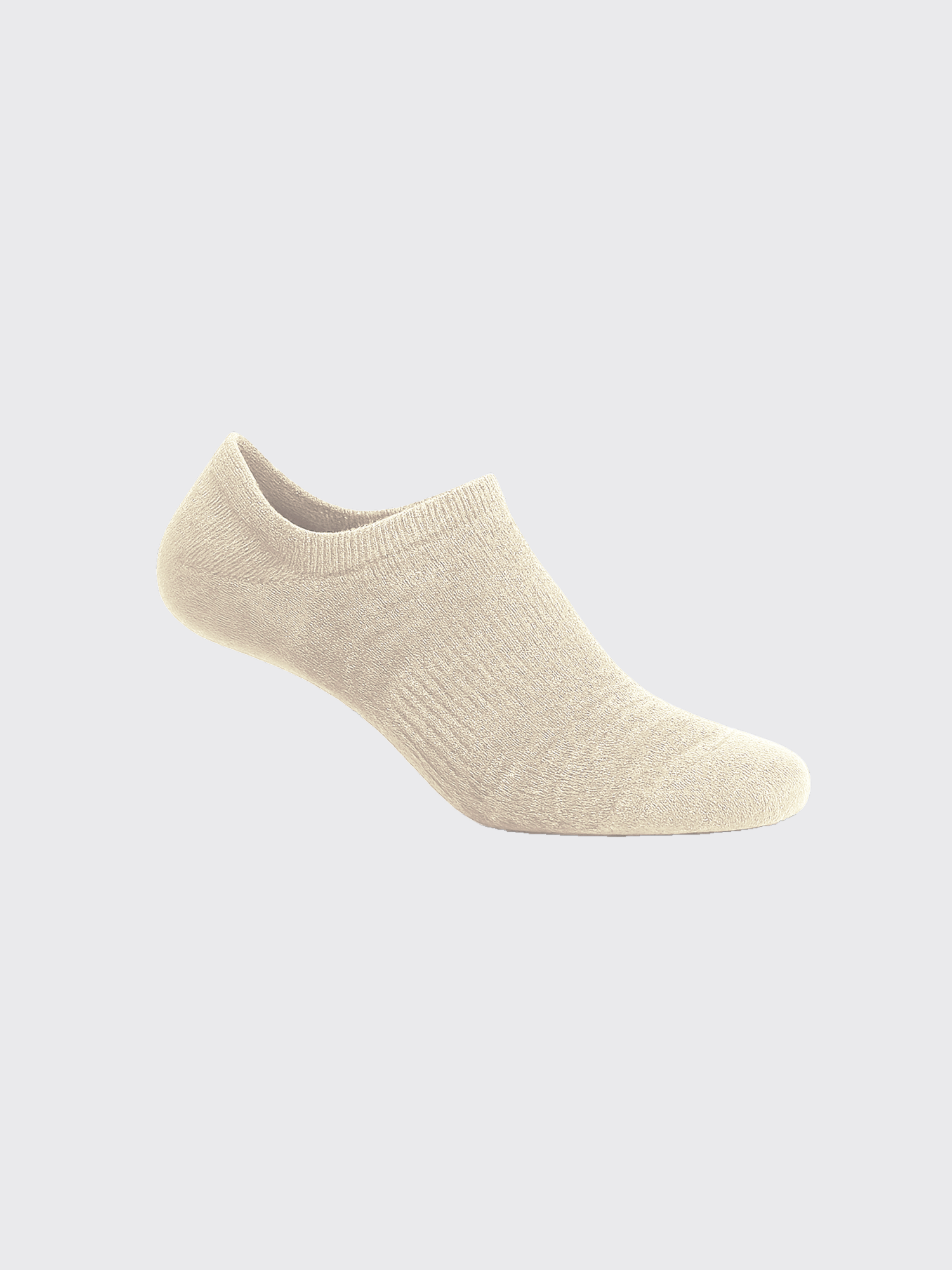 MERINO NO SHOW SOCKS Beige 