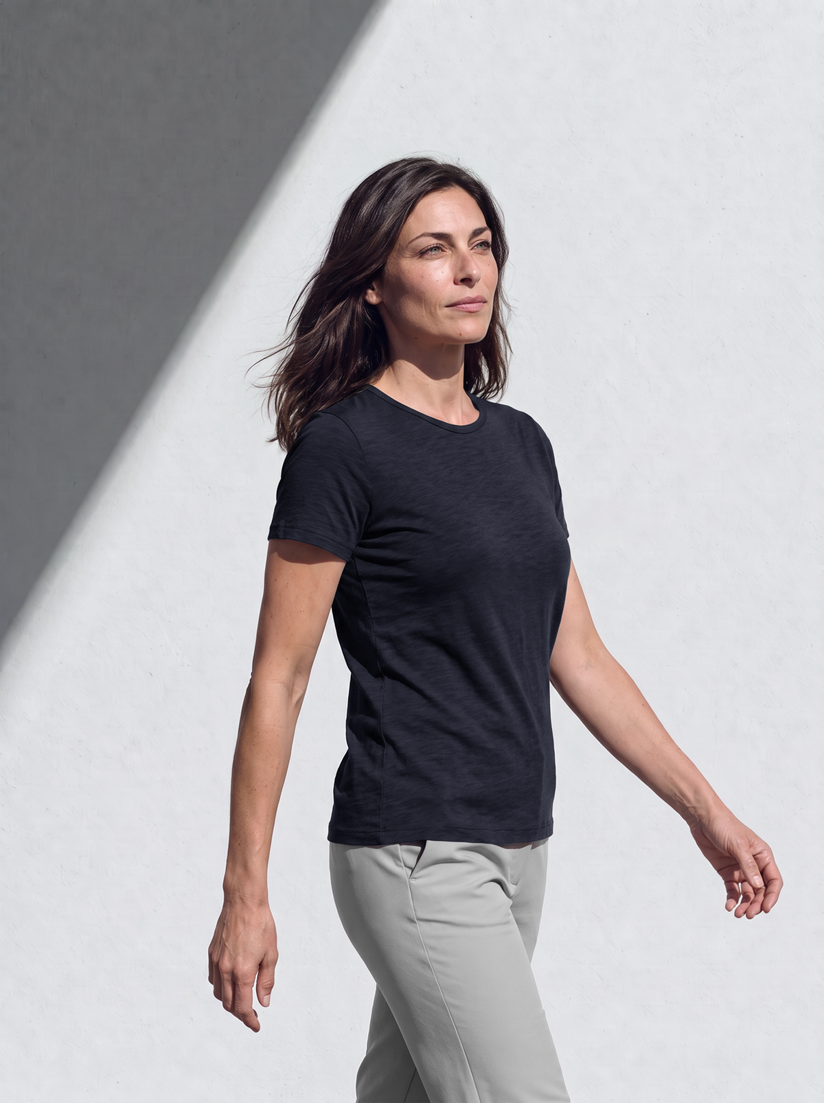 WOMAN PERFORMANCE MERINO T-SHIRT bleu chic 