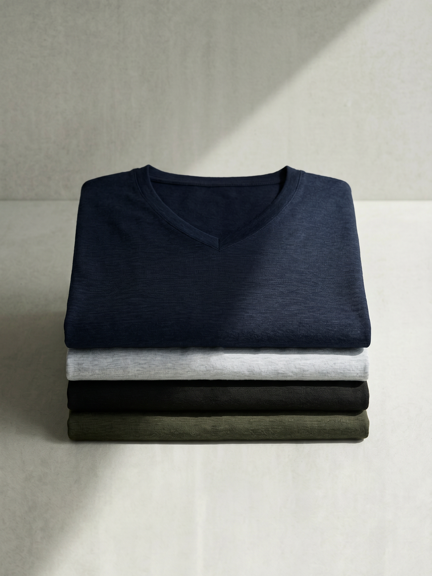 PERFORMANCE MERINO V-NECK Bleu Chic 