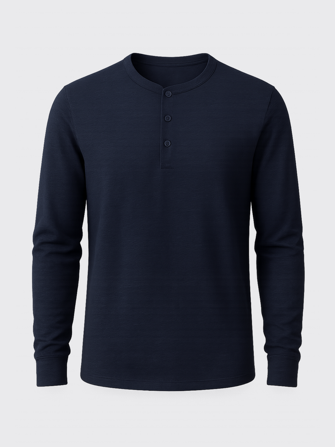 PERFORMANCE MERINO LONG SLEEVES HENLEY Bleu Chic 