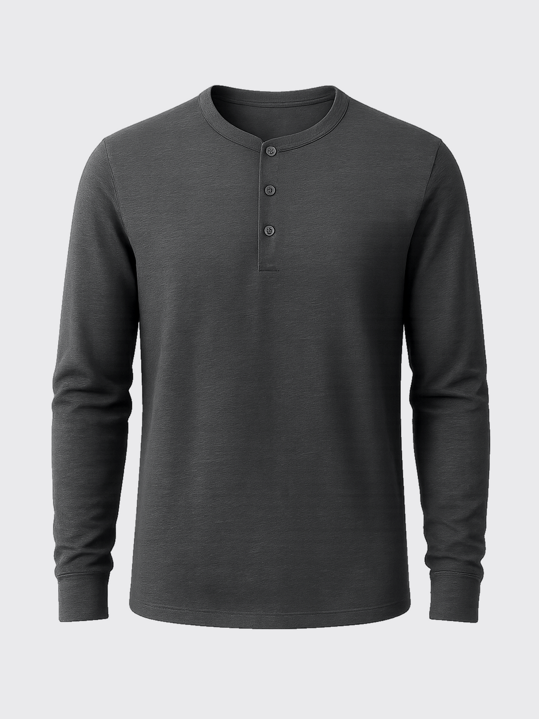 PERFORMANCE MERINO LONG SLEEVES HENLEY Gris Clair 