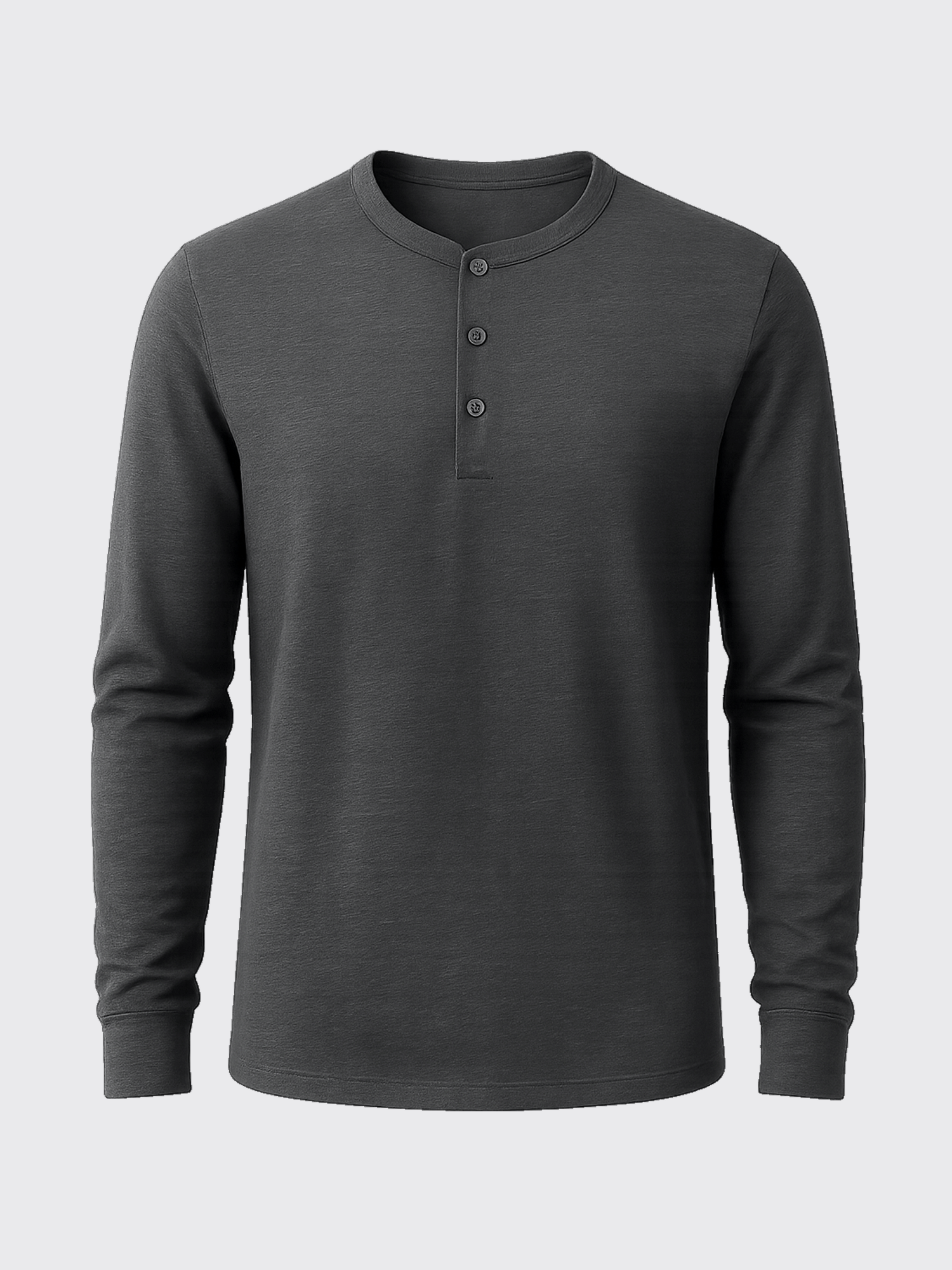PERFORMANCE MERINO LONG SLEEVES HENLEY Gris Clair 