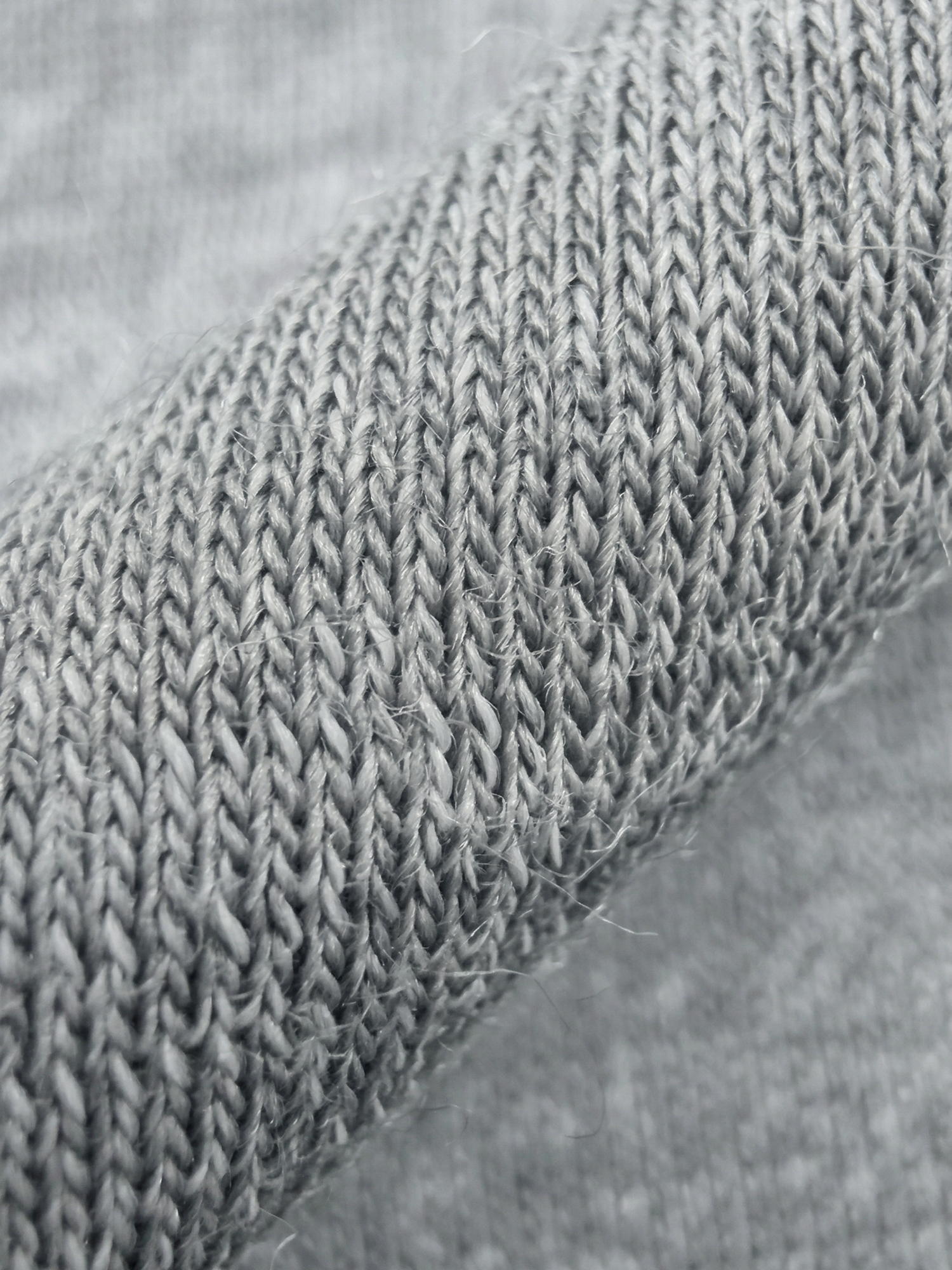PERFORMANCE MERINO HENLEY Gris Clair 