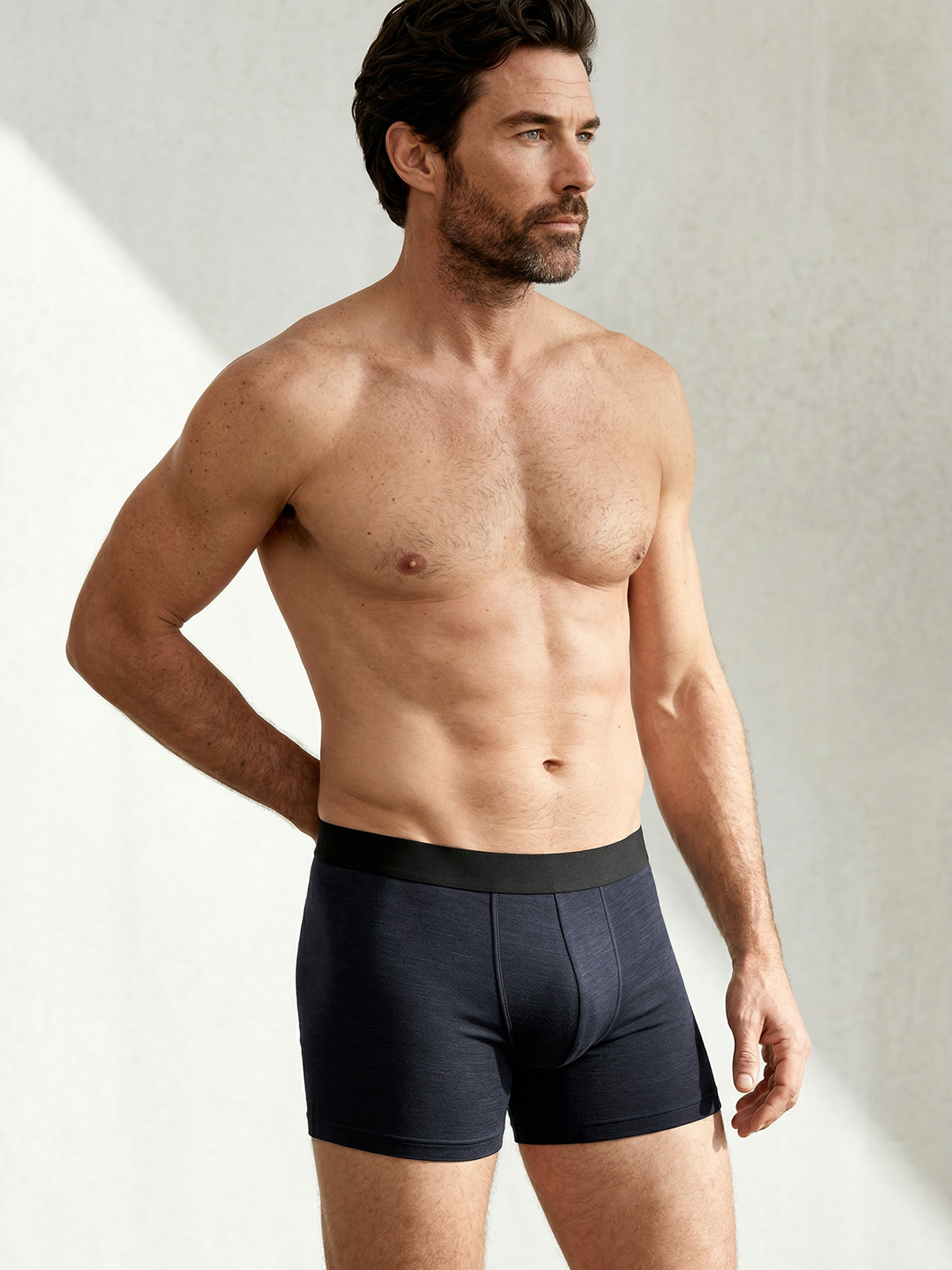 PERFORMANCE MERINO BOXER Bleu chic 
