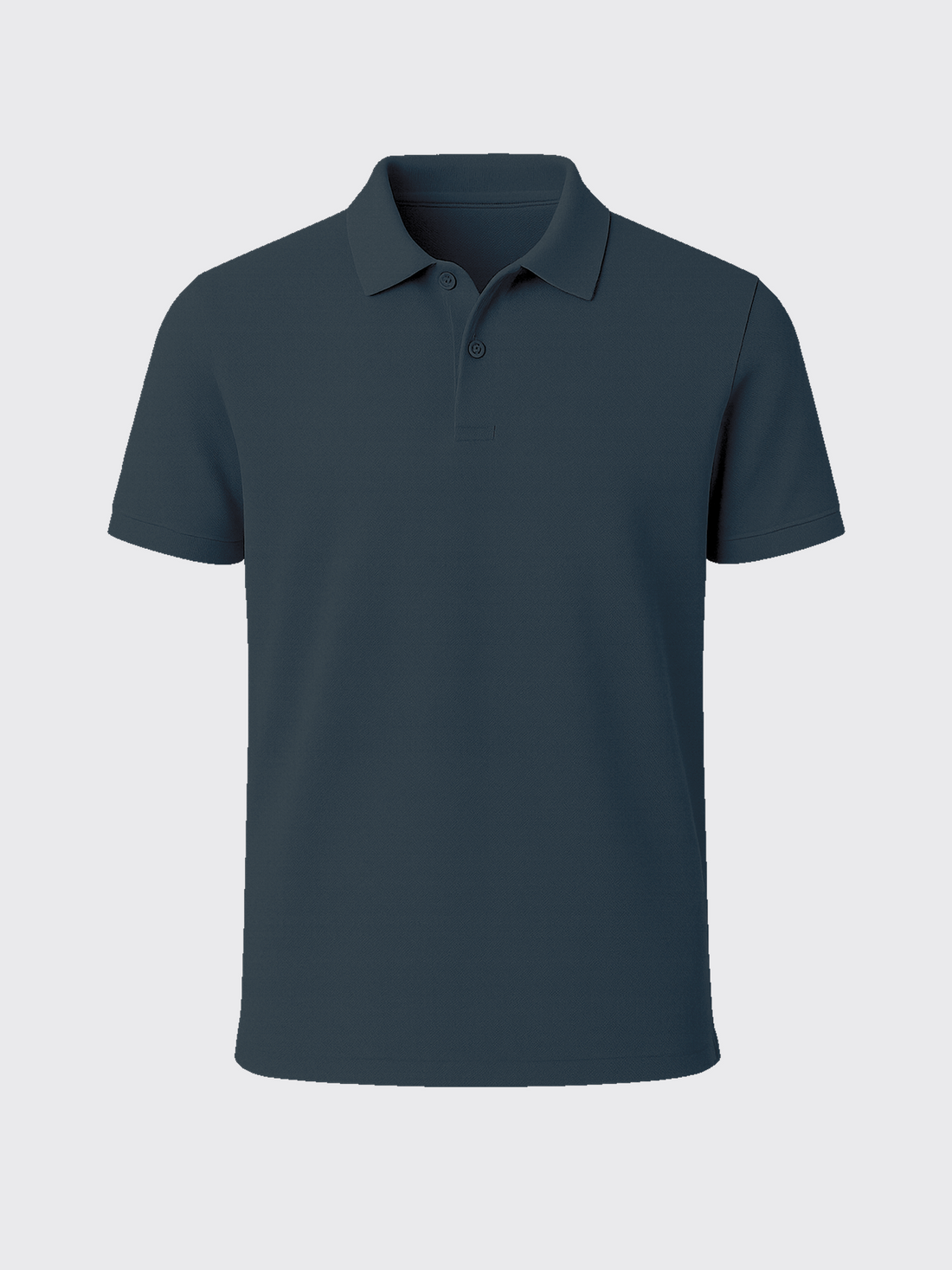 PIQUÉ MERINO POLO Bleu Petrole 