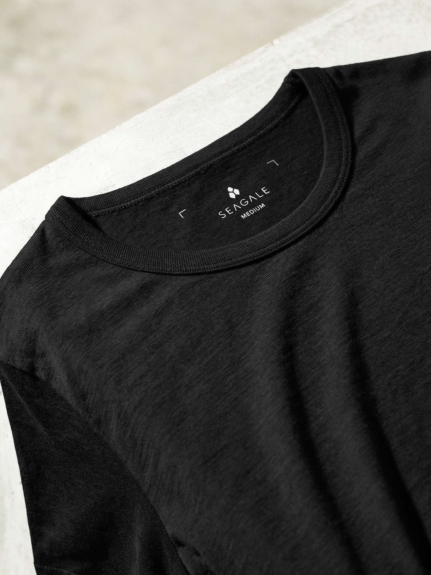 PURE MERINO LONG SLEEVES T-SHIRT Noir 