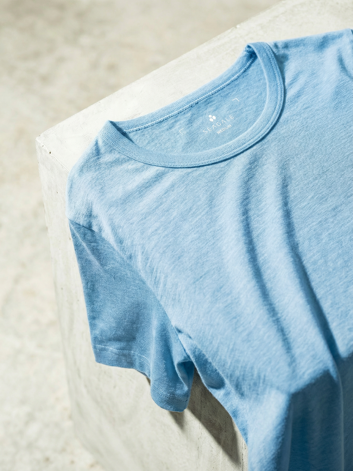 PURE MERINO T-SHIRT Bleu ciel 