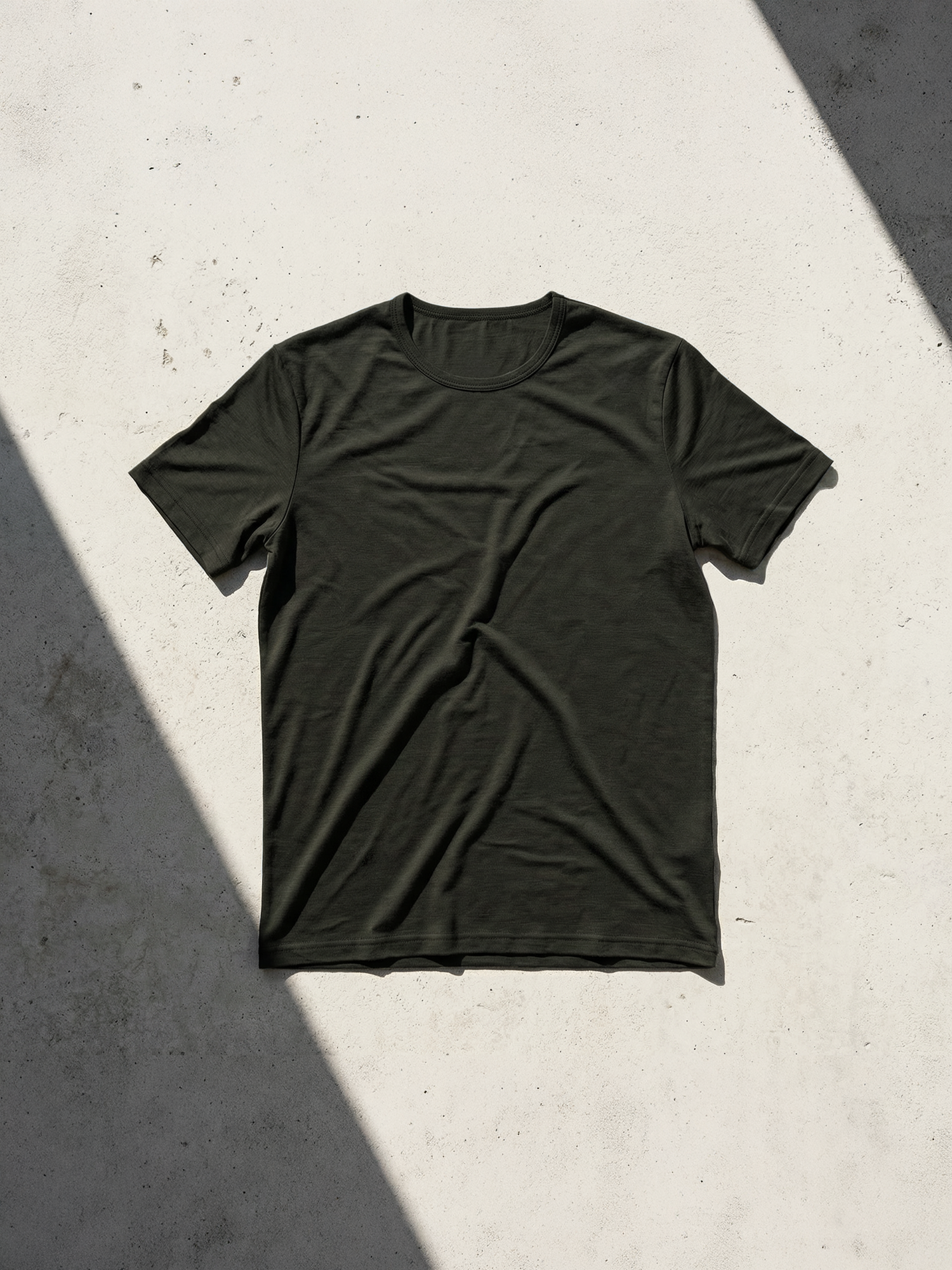 PURE MERINO T-SHIRT Kaki 