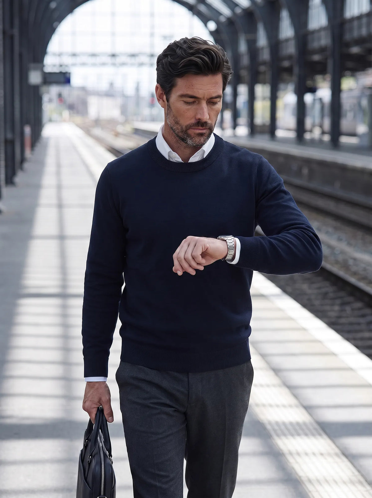 MILANO MERINO PULLOVER Bleu chic  